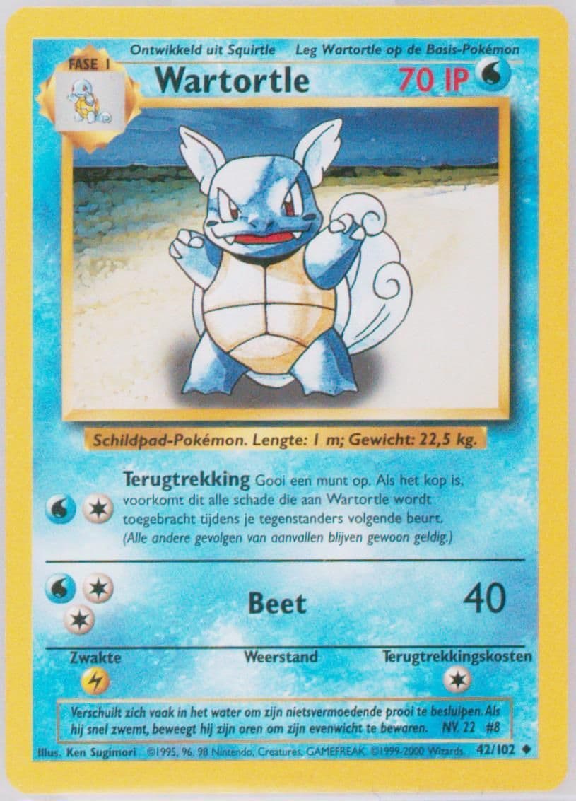 Wartortle (42) 1999 Pokemon Dutch