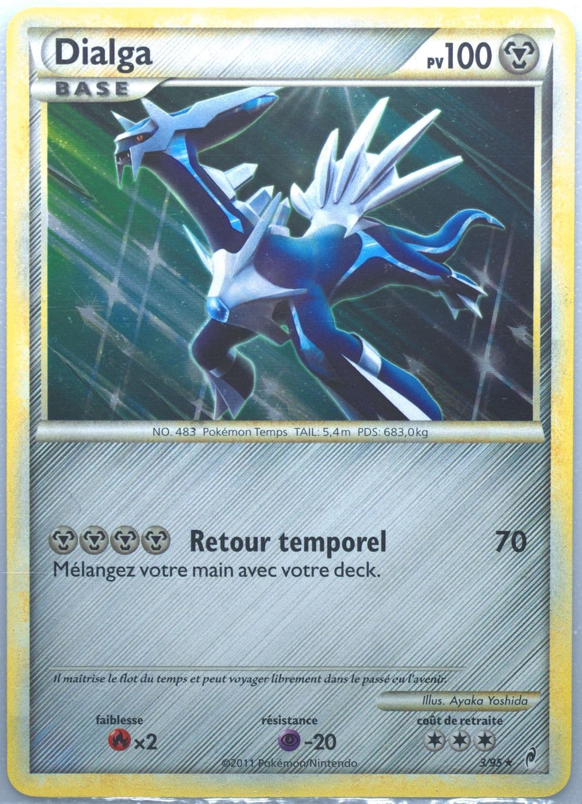 Dialga-Holo French (3) 2011 Pokemon Call of Legends