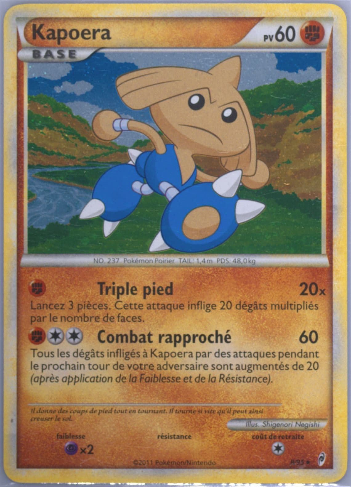 Kapoera-Holo French (8) 2011 Pokemon Call of Legends