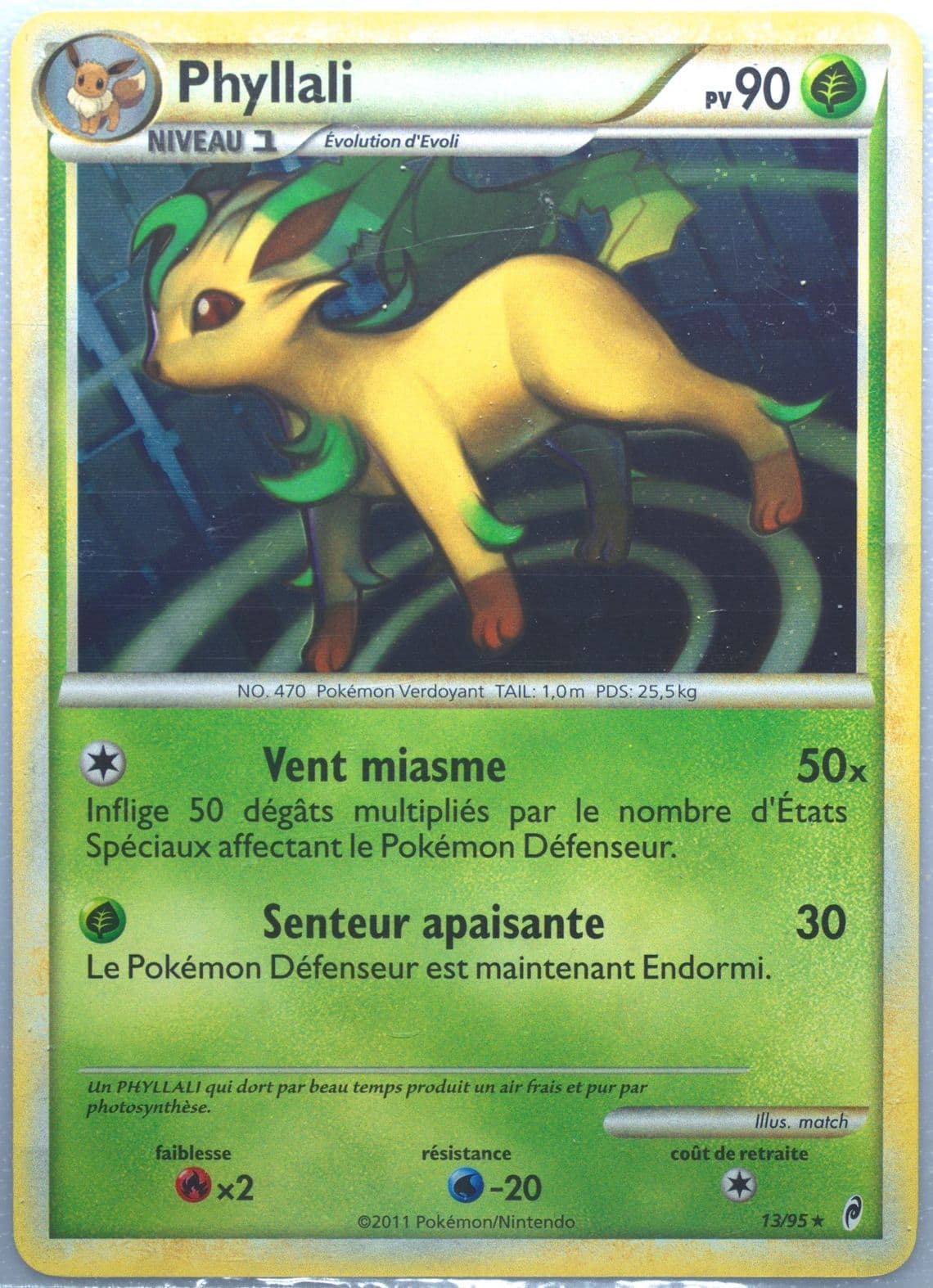 Phyllali-Holo French (13) 2011 Pokemon Call of Legends