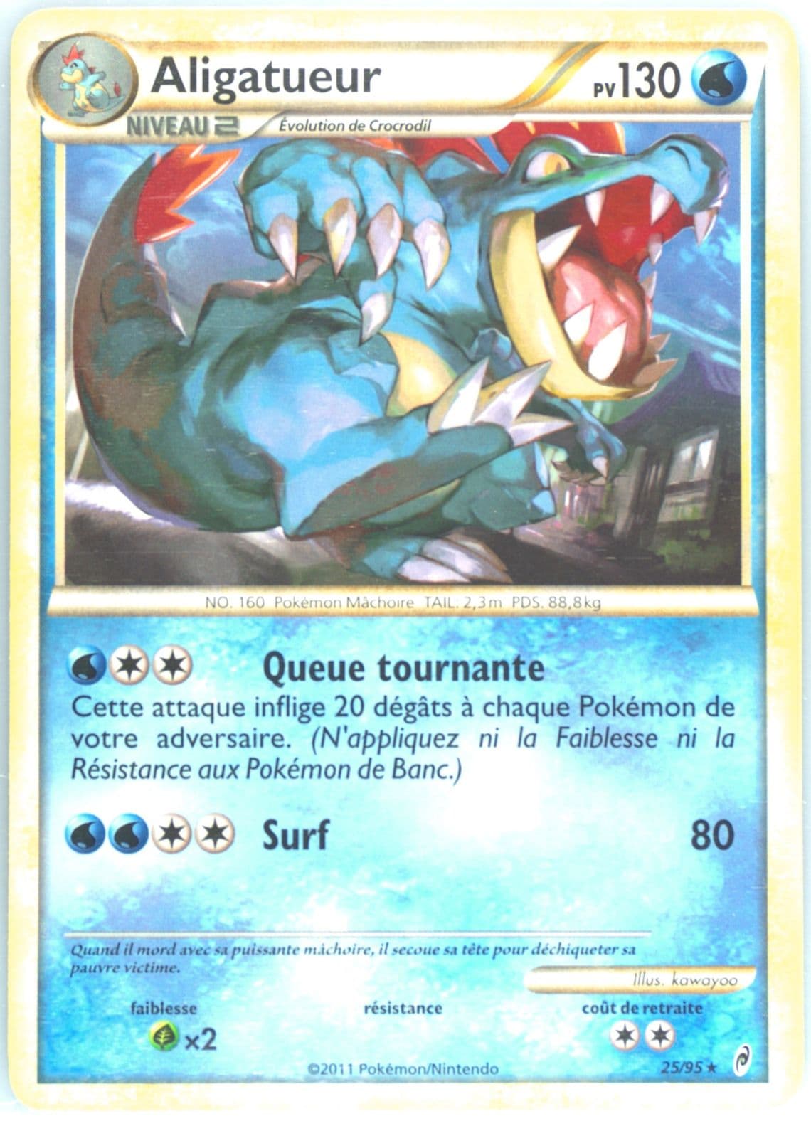 Aligatueur French (25) 2011 Pokemon Call of Legends