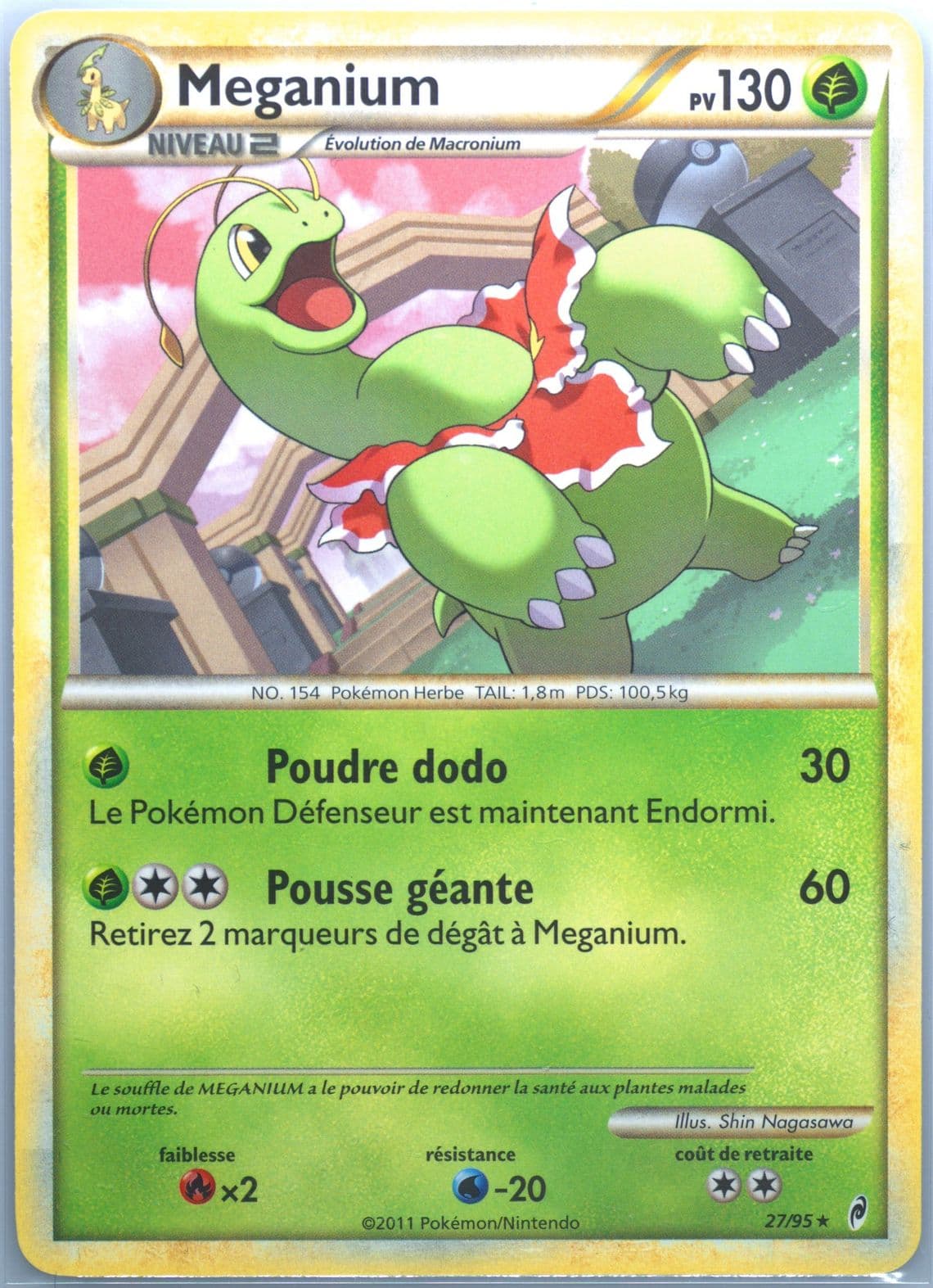 Meganium French (27) 2011 Pokemon Call of Legends