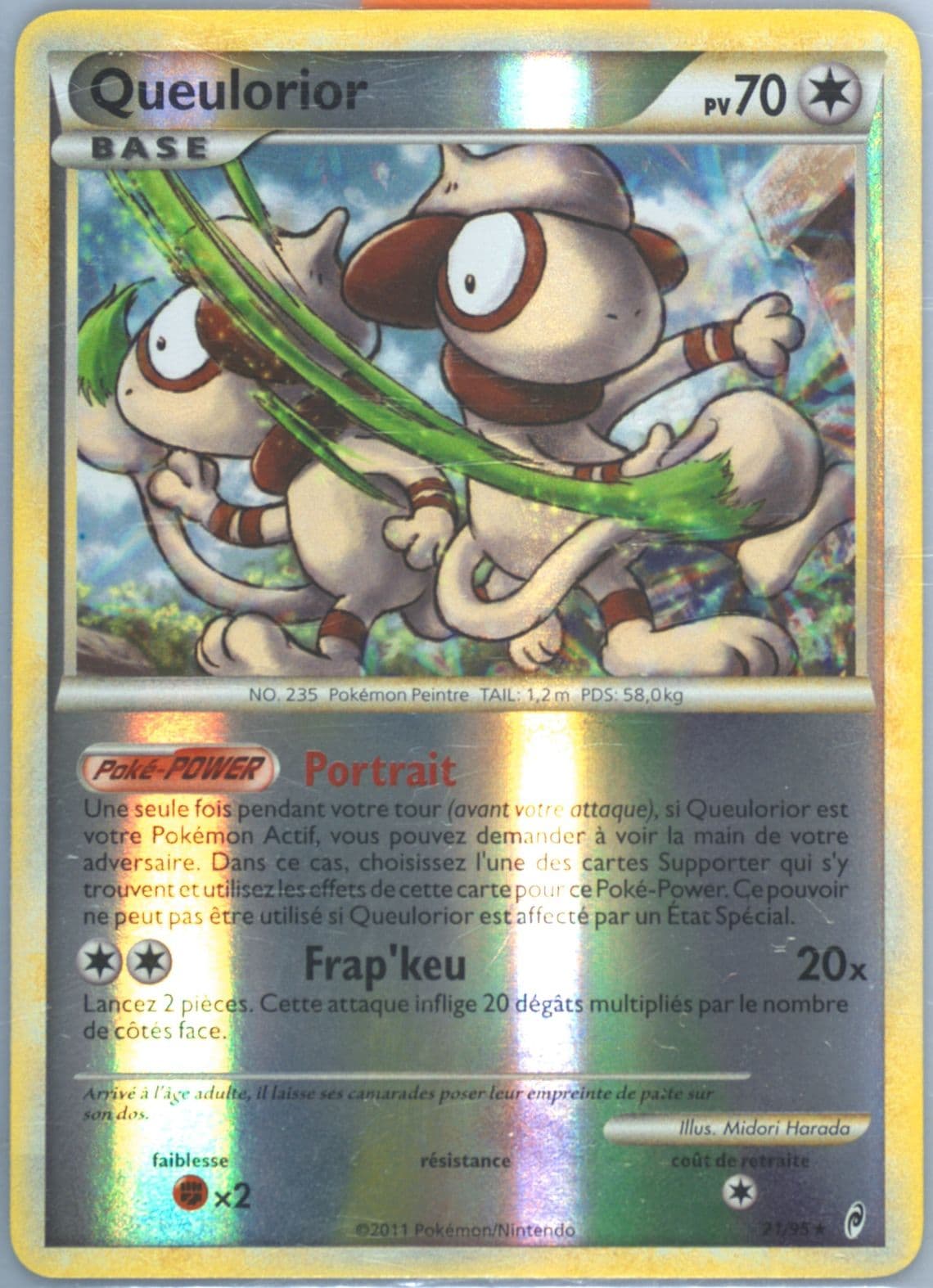 Queulorior-Reverse Foil French (21) 2011 Pokemon Call of Legends