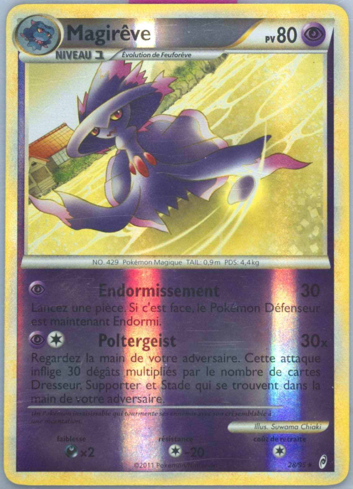 Magireve-Reverse Foil French (28) 2011 Pokemon Call of Legends