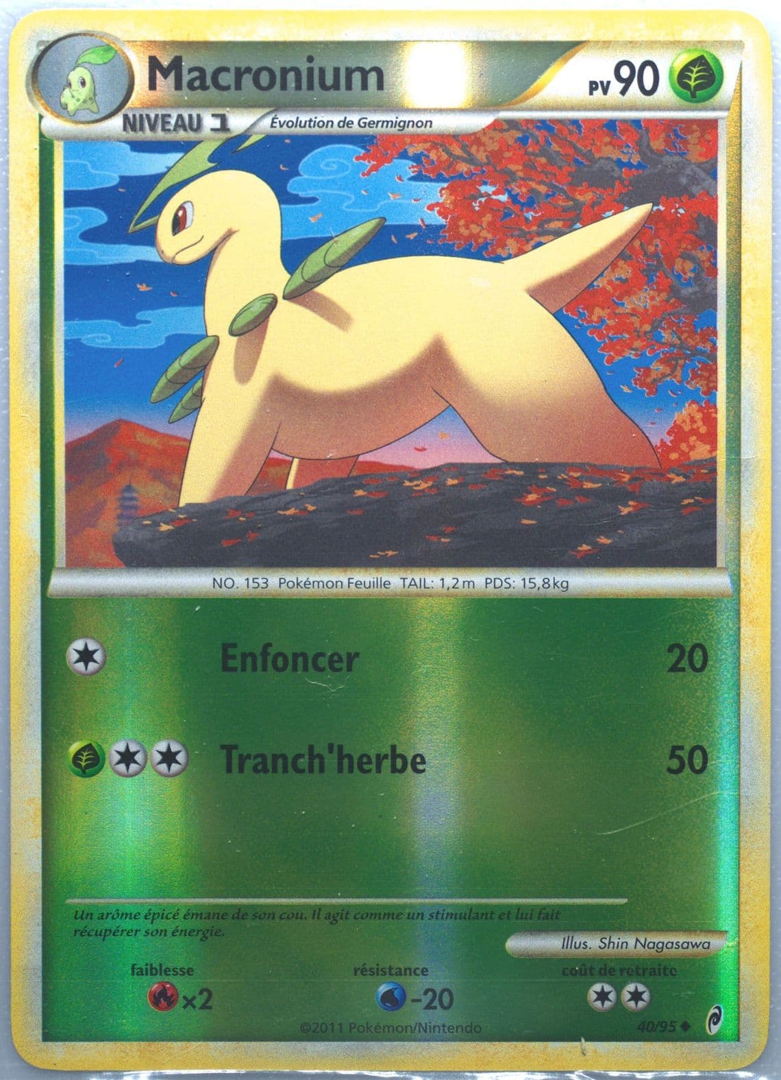 Macronium-Reverse Foil French (40) 2011 Pokemon Call of Legends