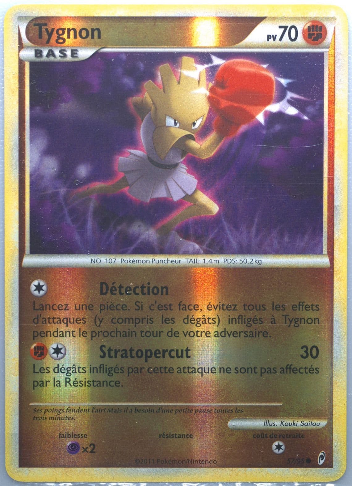 Tygnon-Reverse Foil French (57) 2011 Pokemon Call of Legends