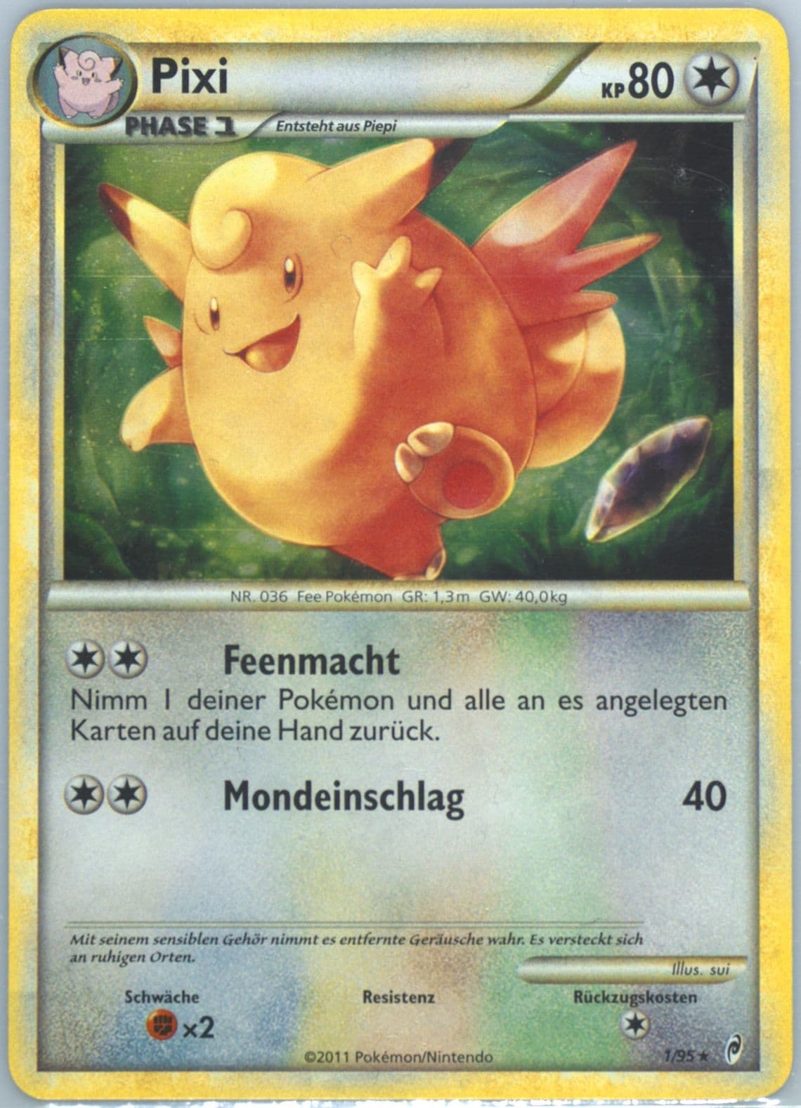 Pixi-Holo German (1) 2011 Pokemon Call of Legends