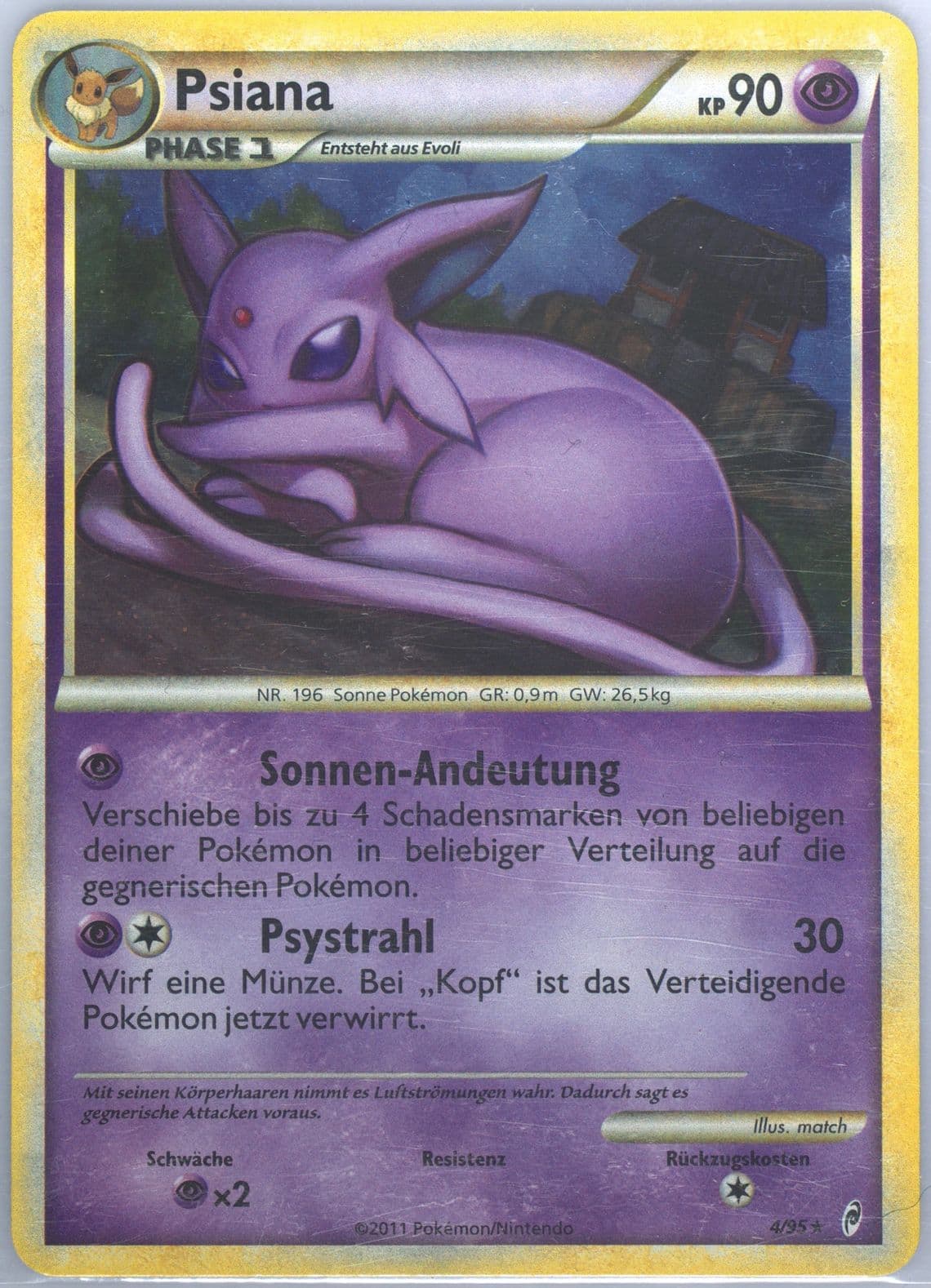 Psiana-Holo German (4) 2011 Pokemon Call of Legends