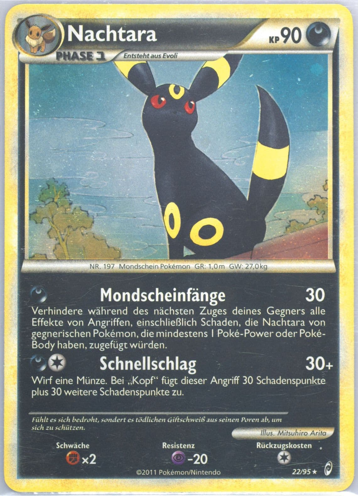 Nachtara-Holo German (22) 2011 Pokemon Call of Legends