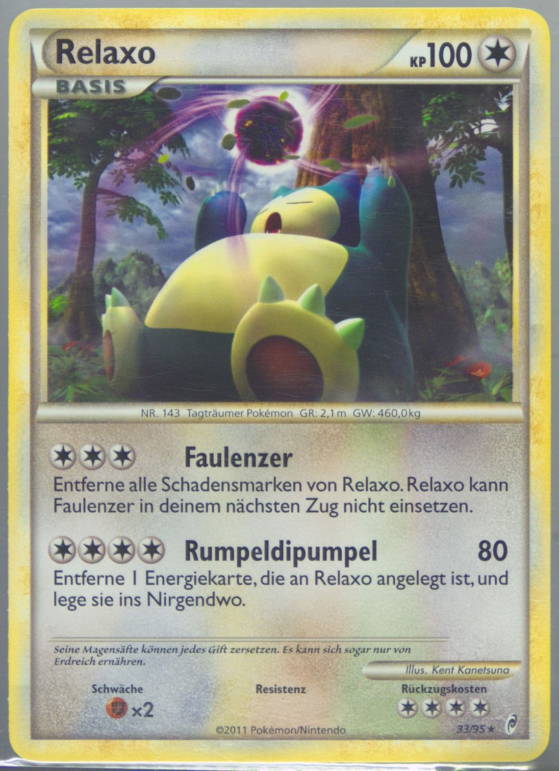 Relaxo German (33) 2011 Pokemon Call of Legends