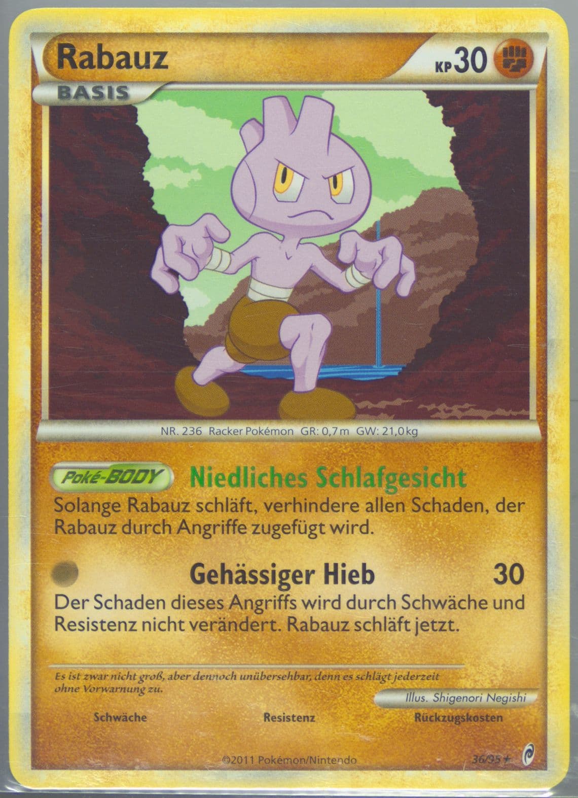 Rabauz German (36) 2011 Pokemon Call of Legends