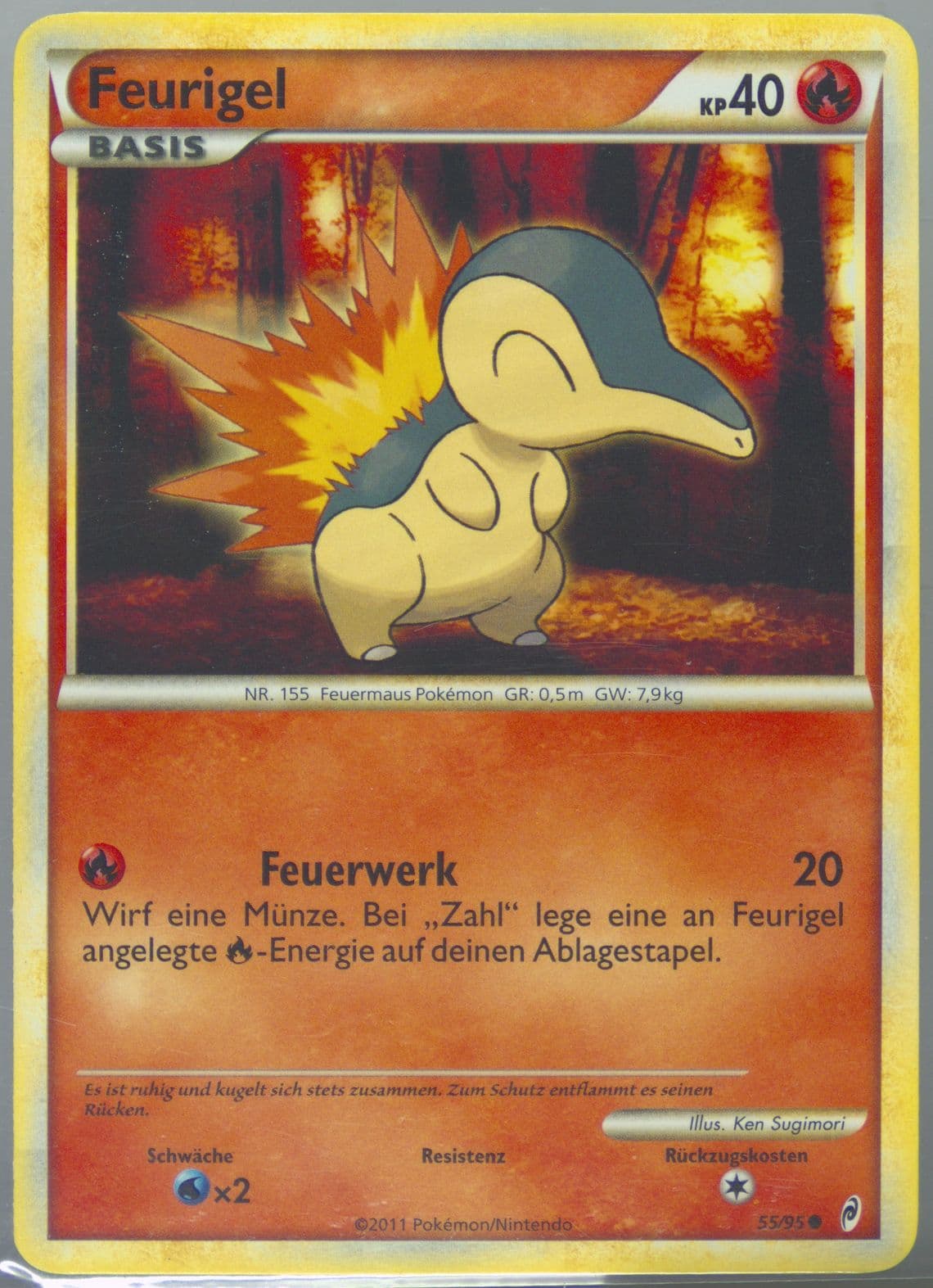Feurigel German (55) 2011 Pokemon Call of Legends