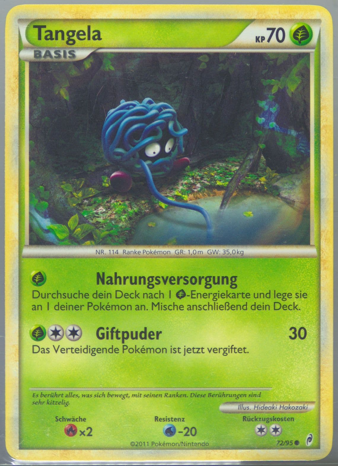 Tangela German (72) 2011 Pokemon Call of Legends
