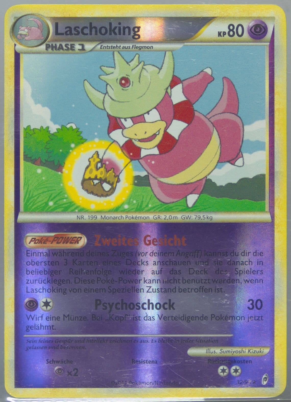 Laschoking-Reverse Foil German (32) 2011 Pokemon Call of Legends