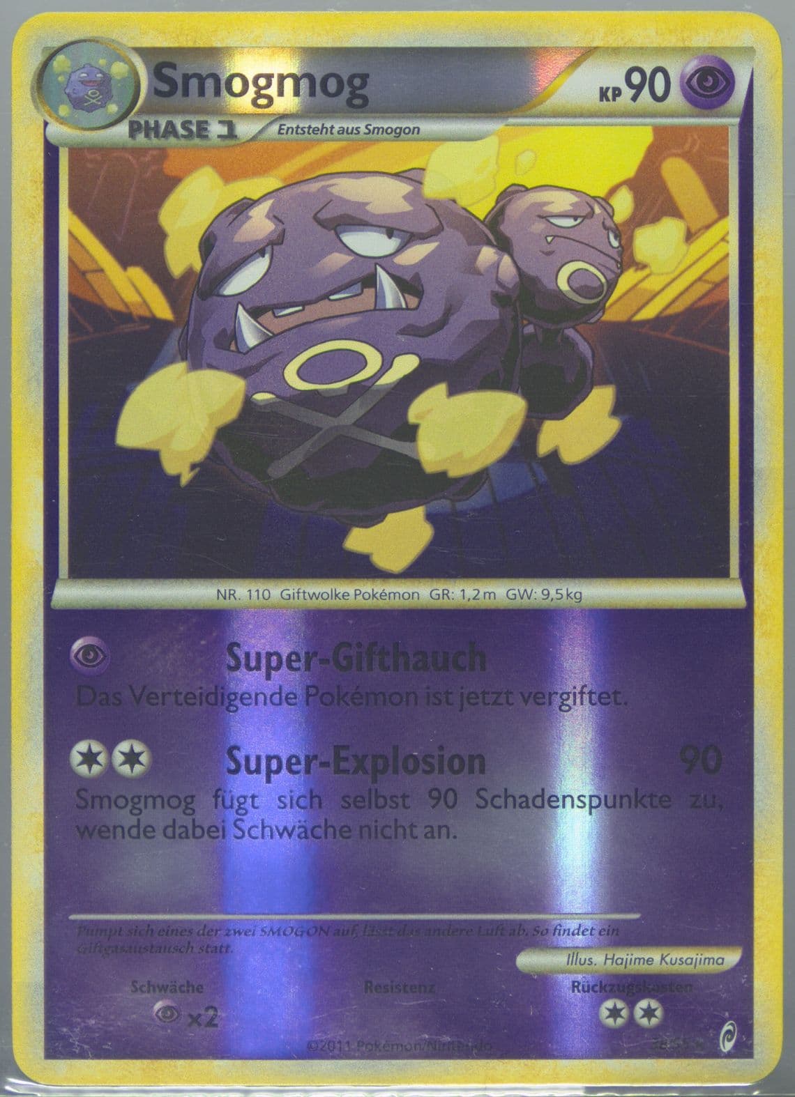 Smogmog-Reverse Foil German (38) 2011 Pokemon Call of Legends