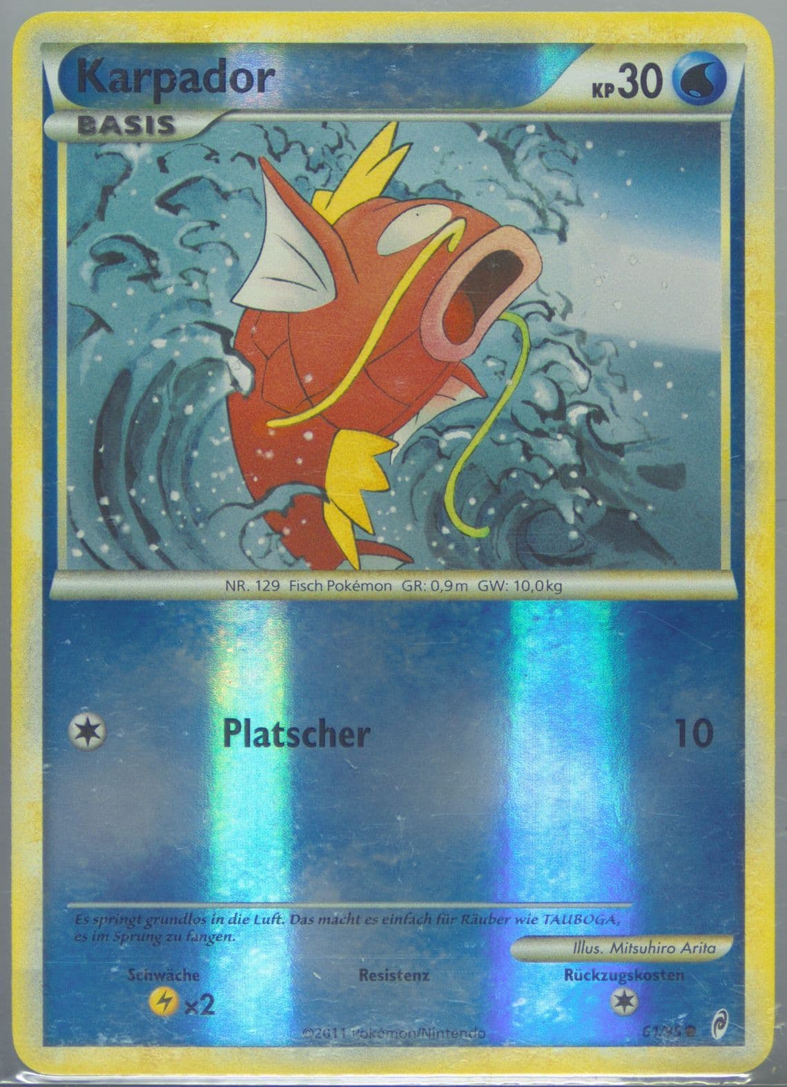 Karpador-Reverse Foil German (61) 2011 Pokemon Call of Legends