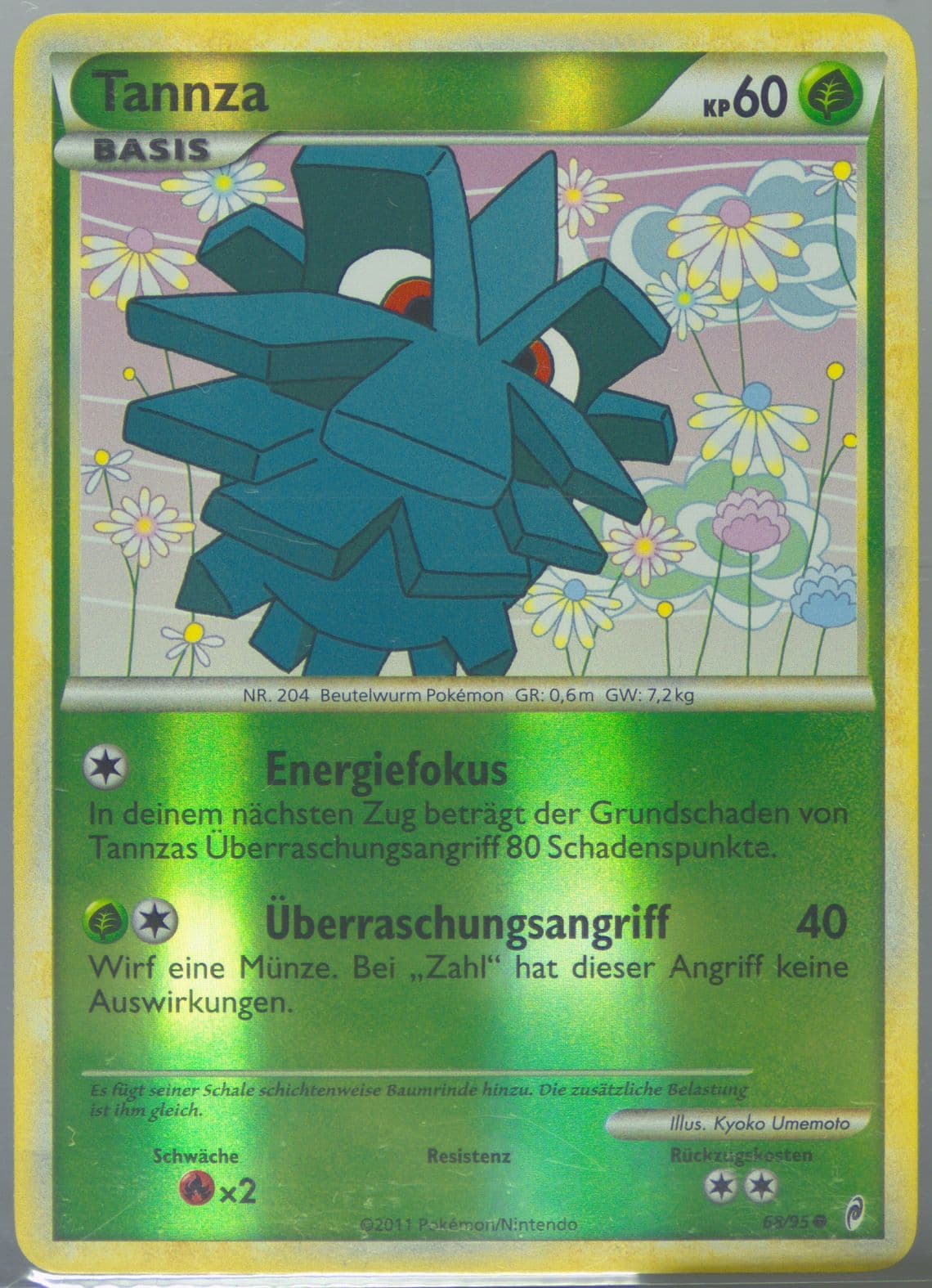 Tannza-Reverse Foil German (68) 2011 Pokemon Call of Legends