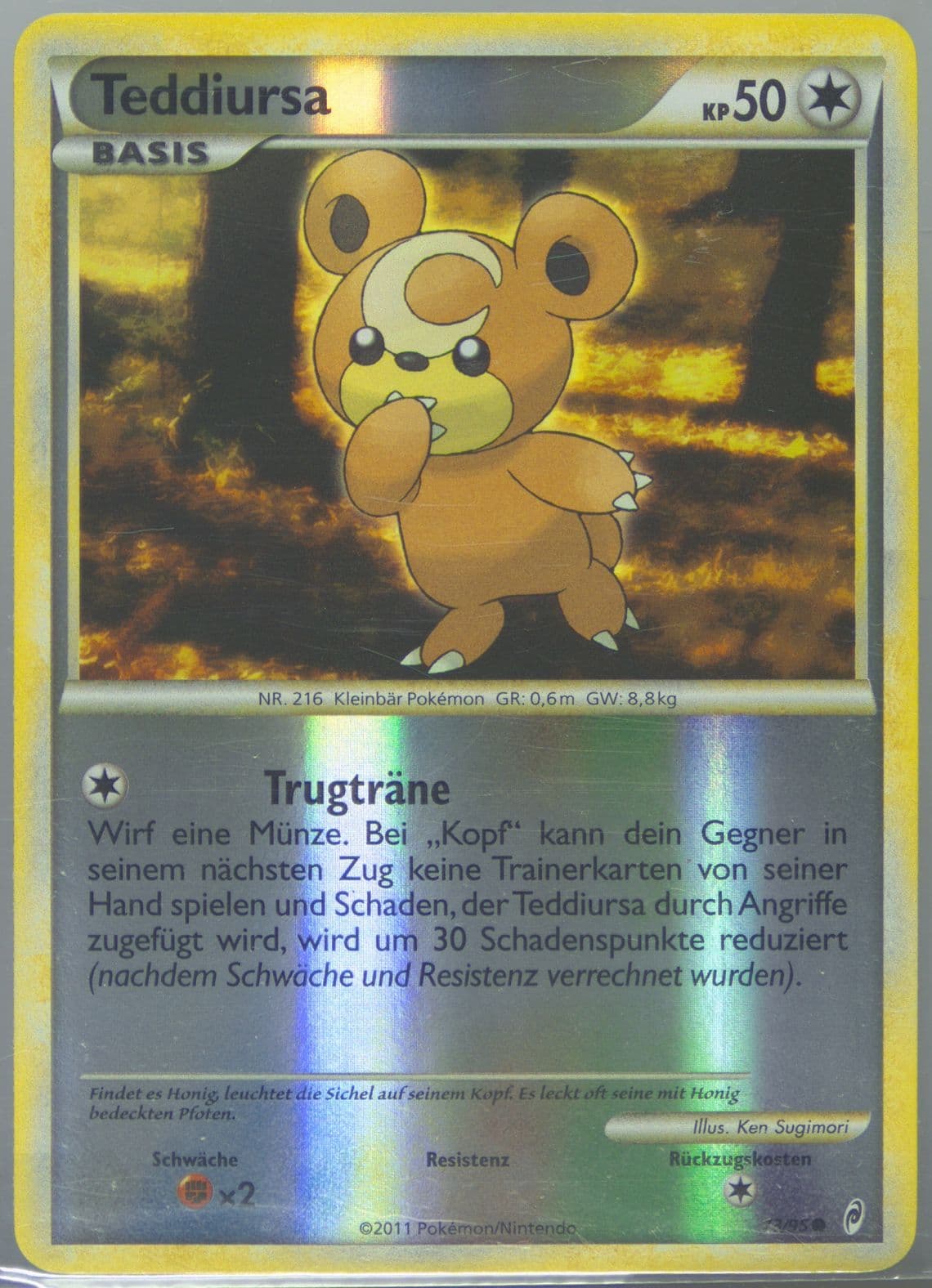 Teddiursa-Reverse Foil German (73) 2011 Pokemon Call of Legends