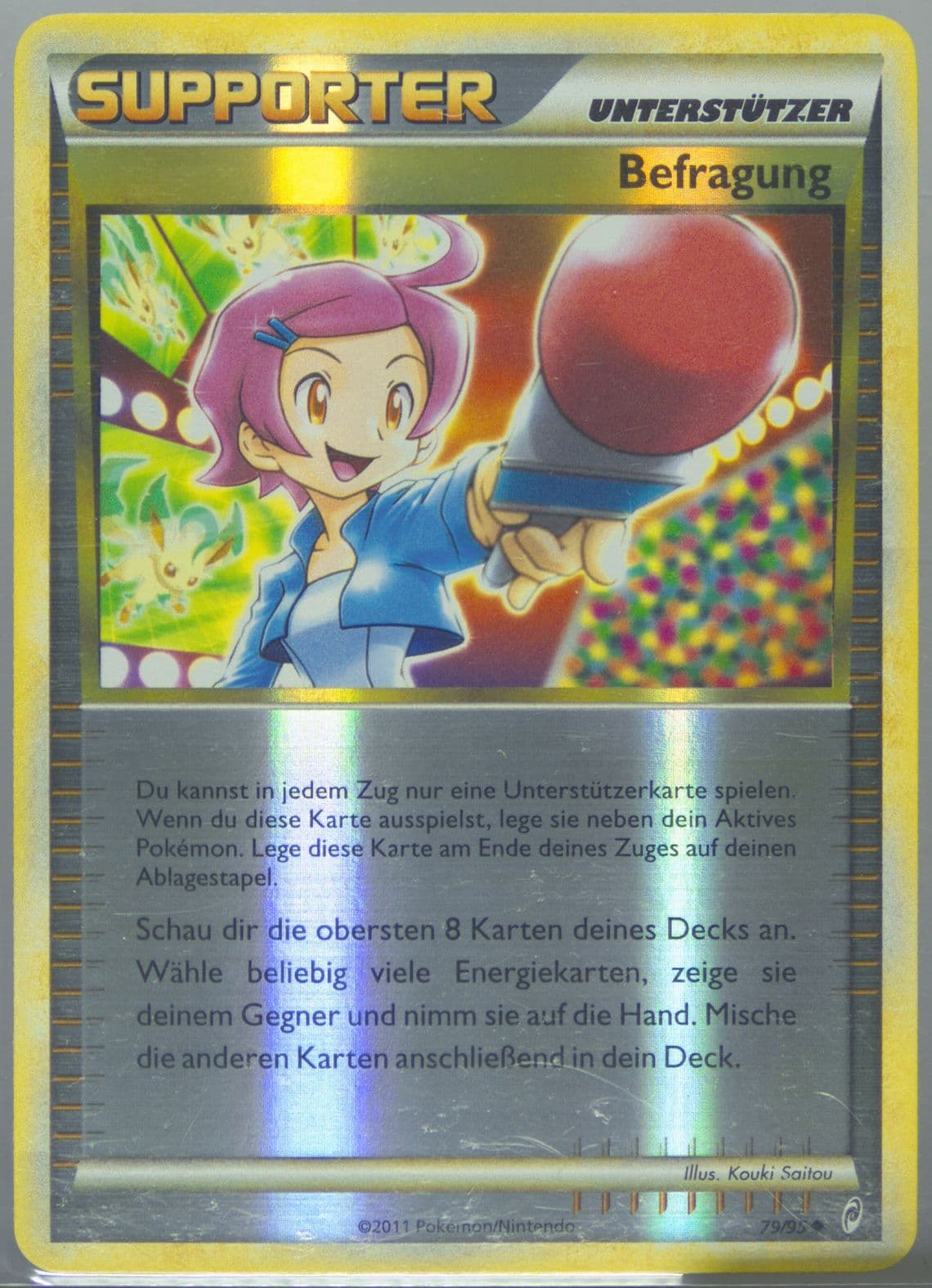 Befragung-Reverse Foil German (79) 2011 Pokemon Call of Legends