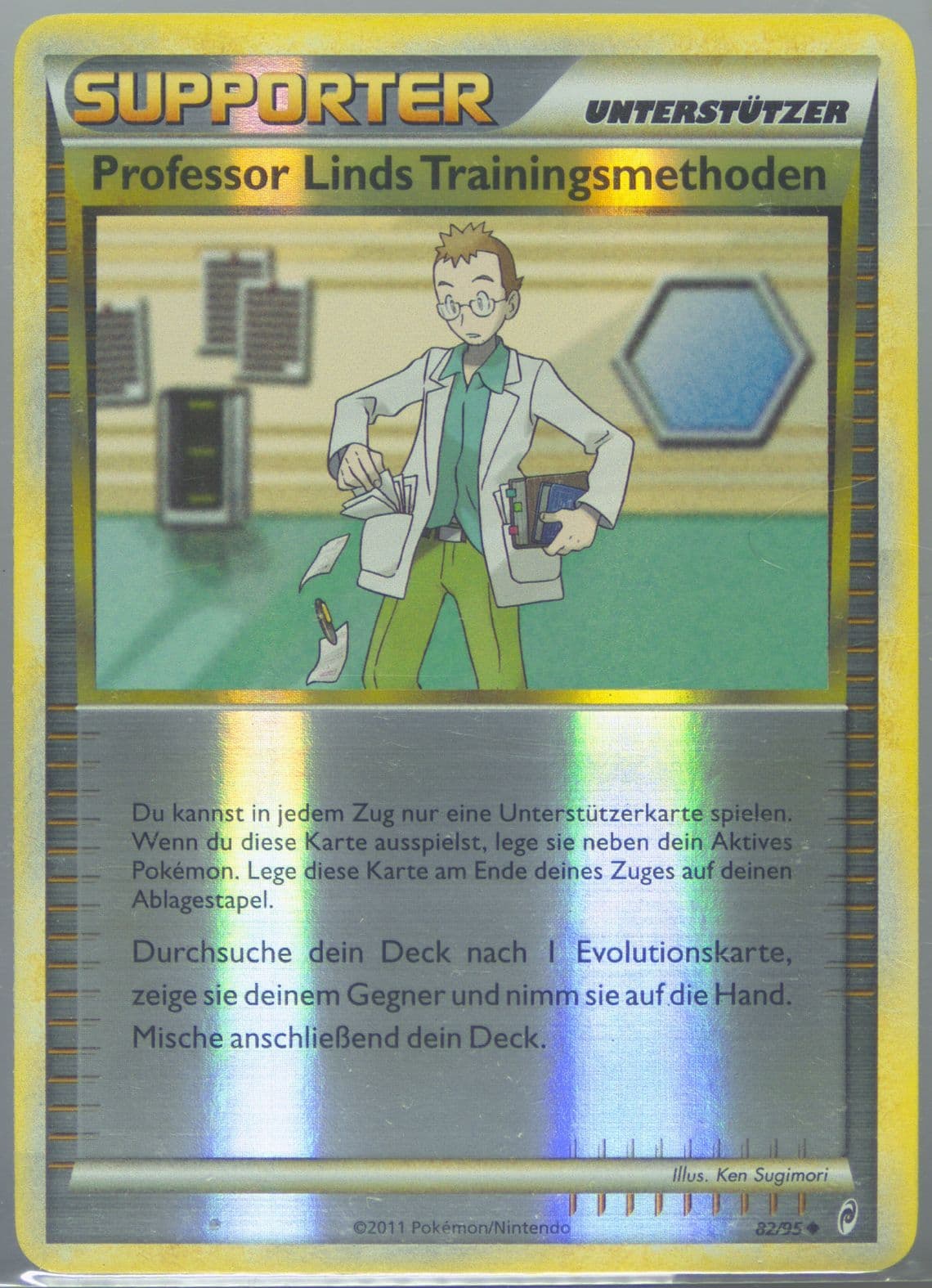 Professor Linds Trainingsmethoden-Reverse Foil German (82) 2011 Pokemon Call of Legends