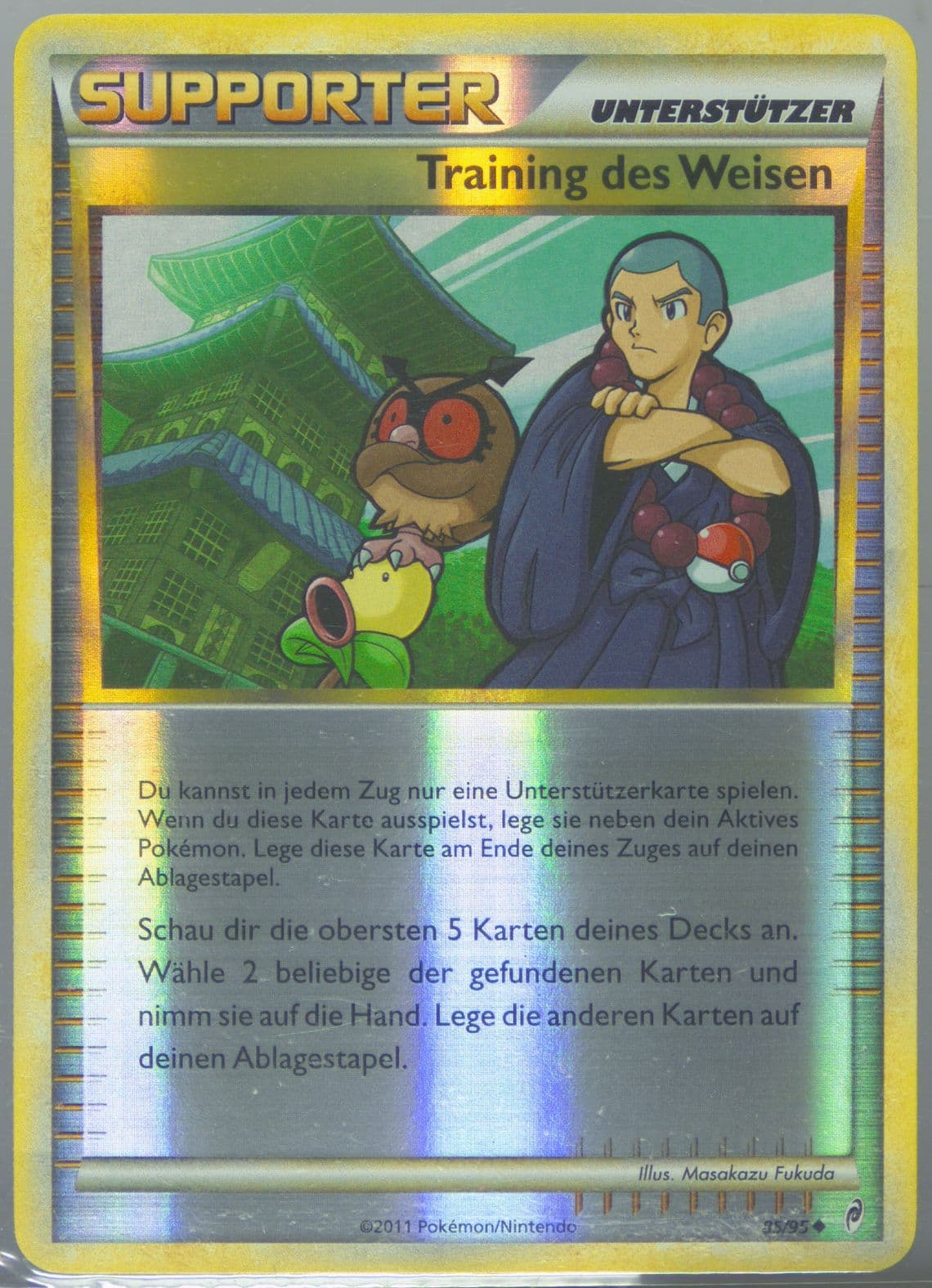 Training Des Weisen-Reverse Foil German (85) 2011 Pokemon Call of Legends