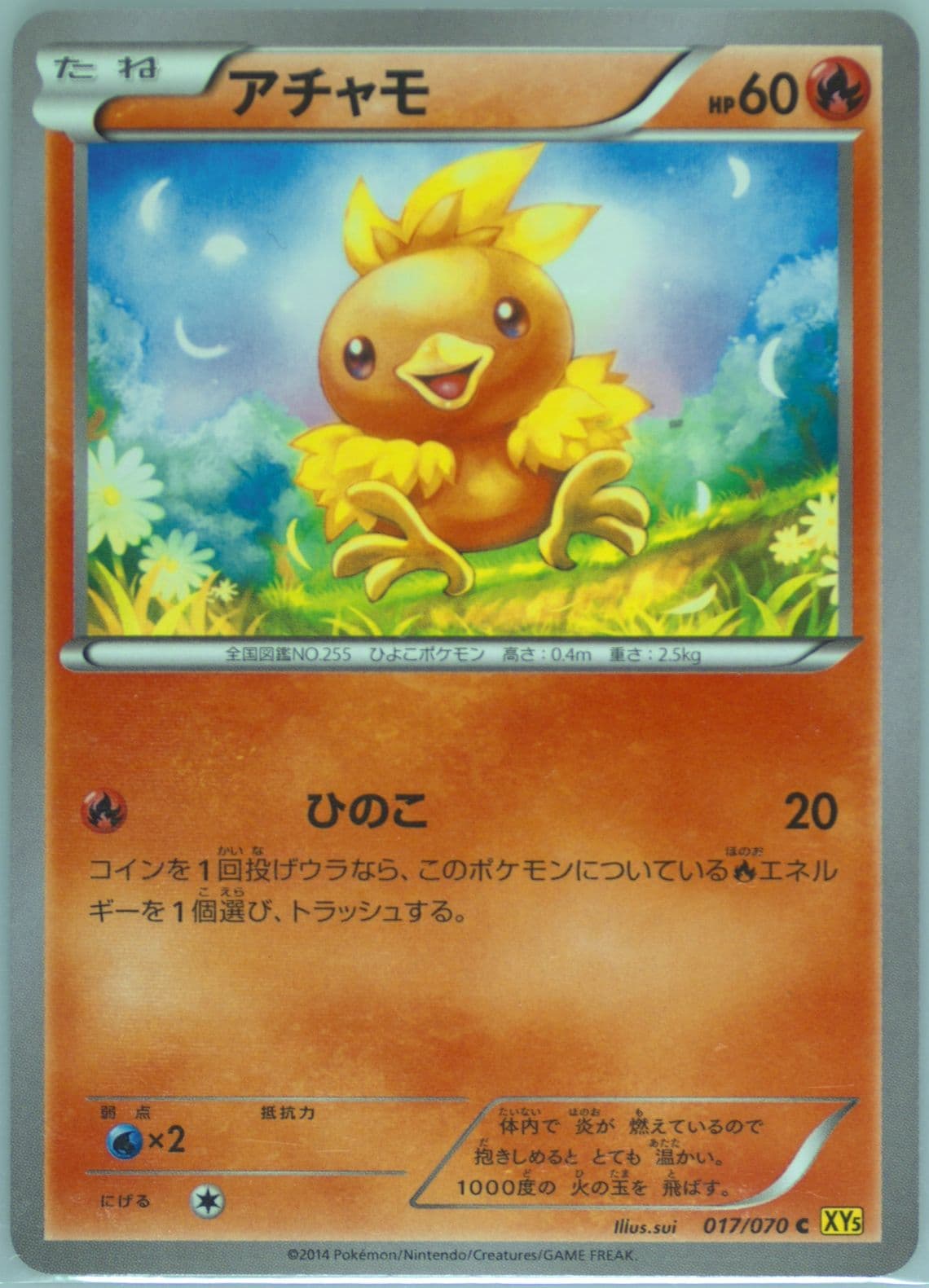 Torchic (017) 2014 Pokemon Japanese XY Gaia Volcano