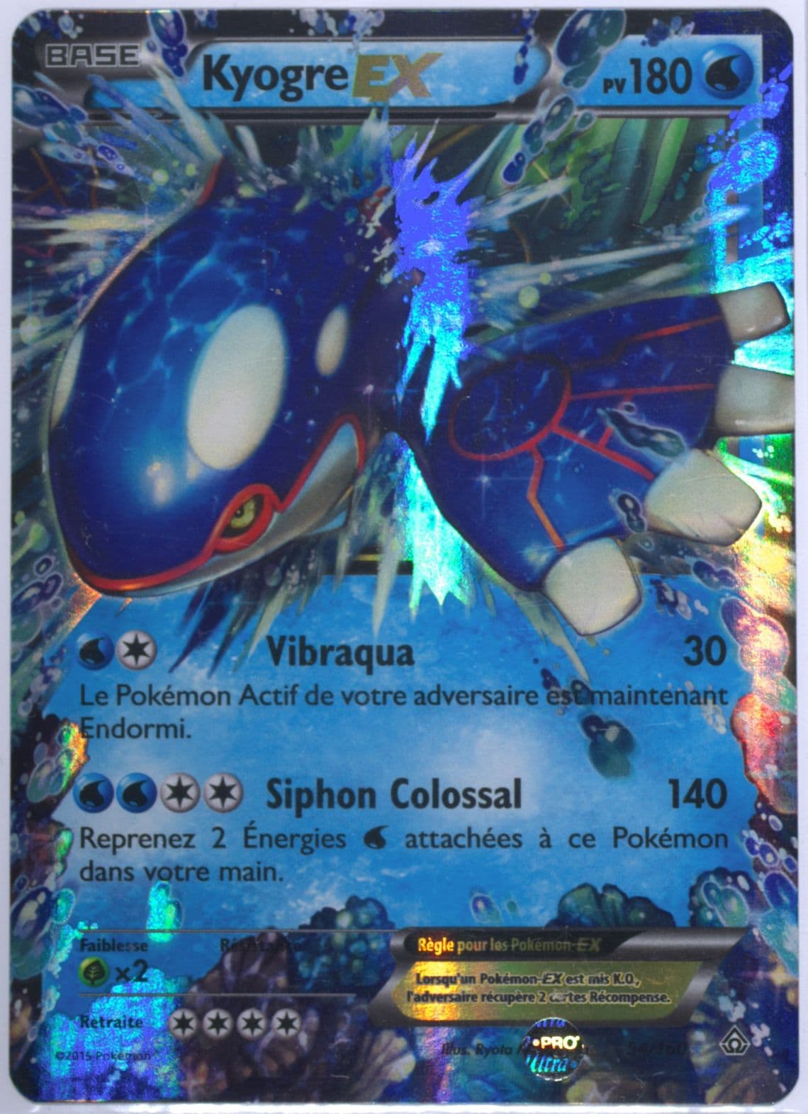 Kyogre EX French (54) 2015 Pokemon XY Primal Clash