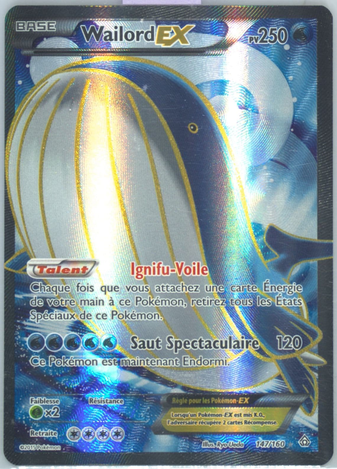 Full Art/Wailord EX French (147) 2015 Pokemon XY Primal Clash