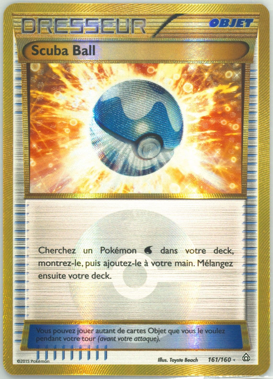 Scuba Ball French (161) 2015 Pokemon XY Primal Clash