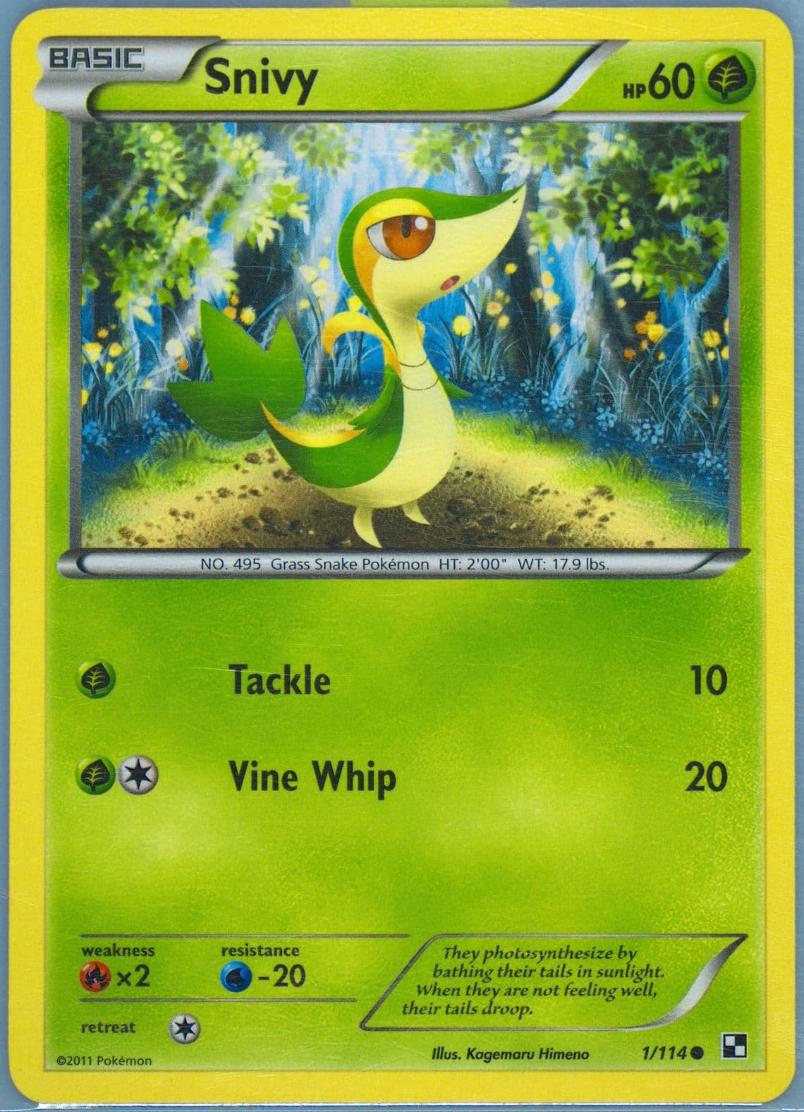 Snivy (1) 2011 Pokemon Black & White