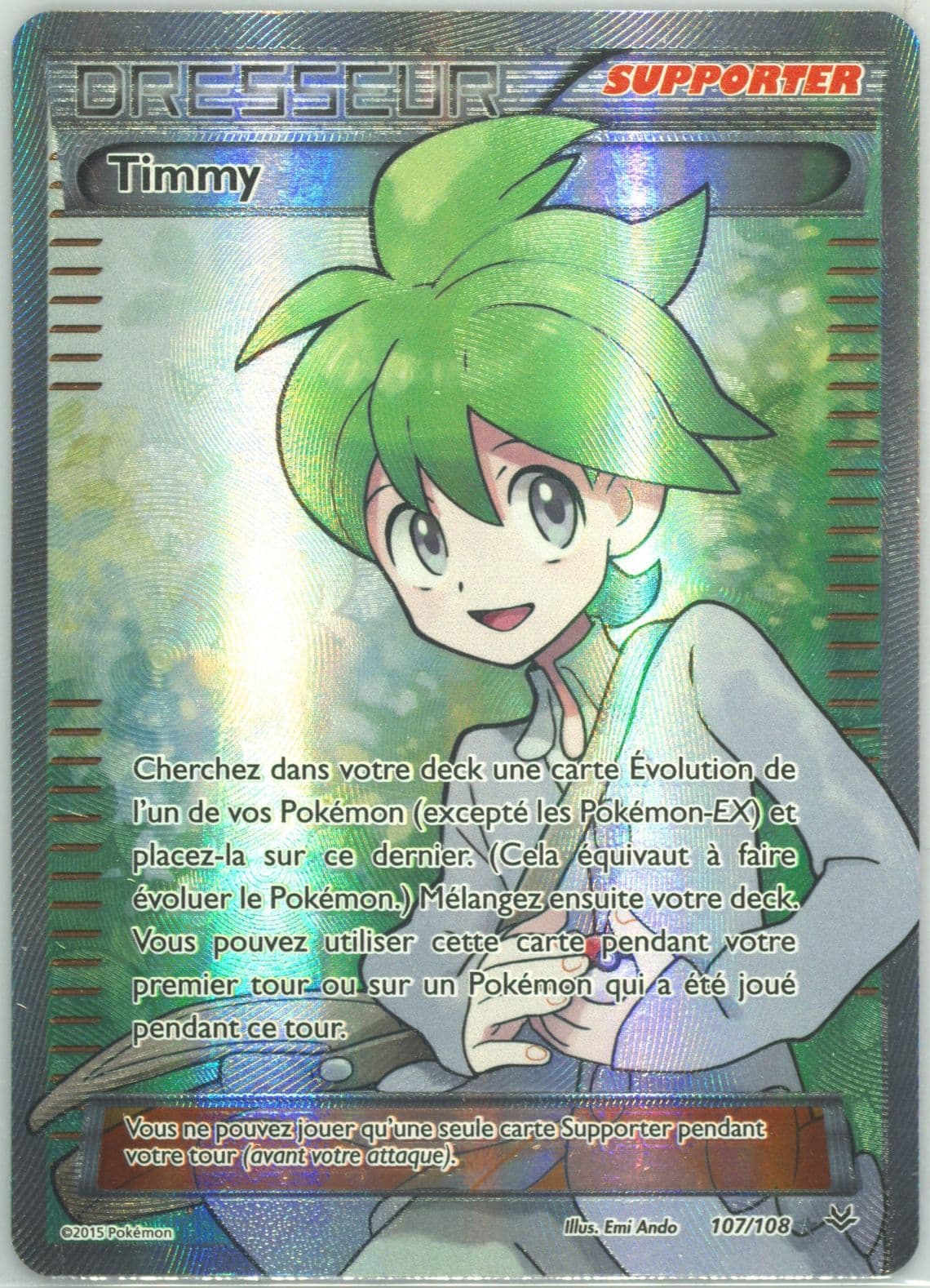 Full Art/Timmy French (107) 2015 Pokemon XY Roaring Skies