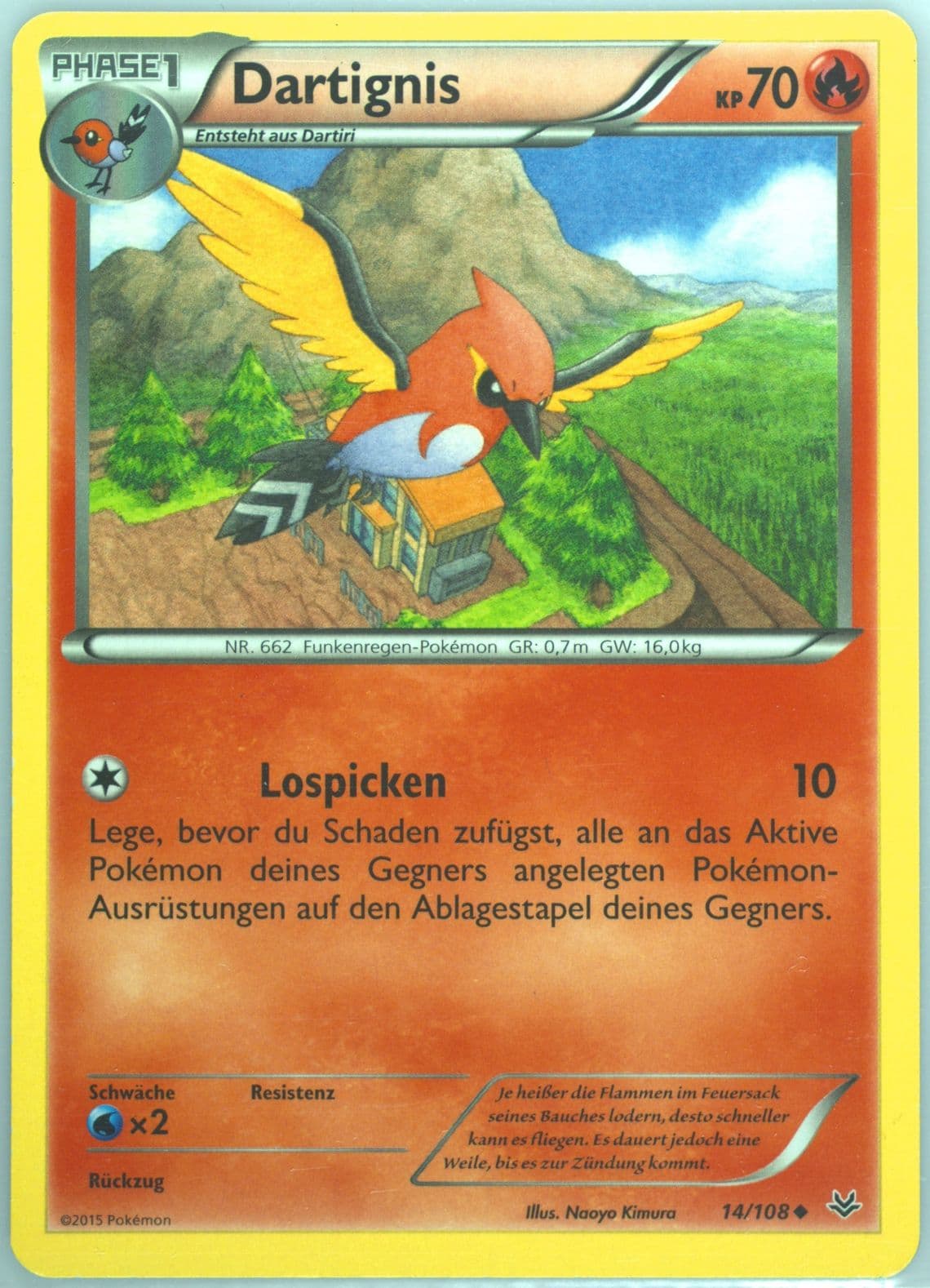 Dartignis German (14) 2015 Pokemon XY Roaring Skies