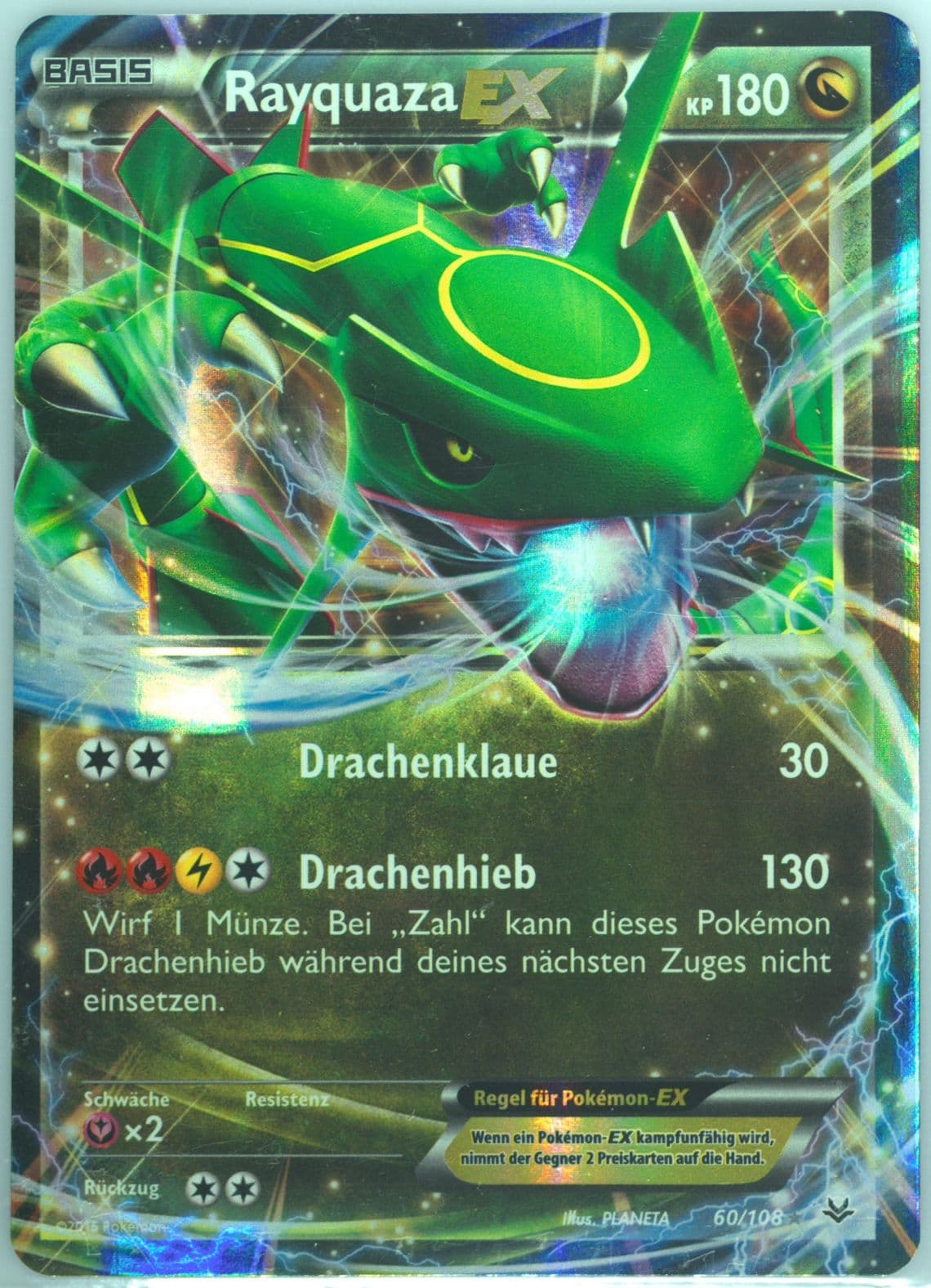 Rayquaza EX German (60) 2015 Pokemon XY Roaring Skies