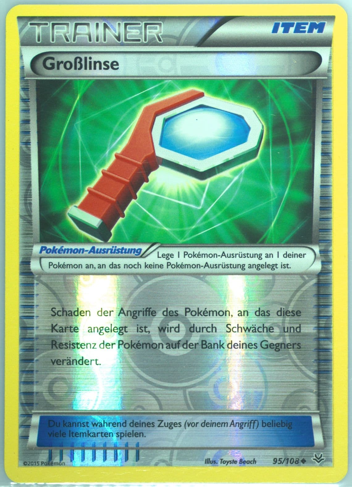 Groblinse-Reverse Foil German (95) 2015 Pokemon XY Roaring Skies