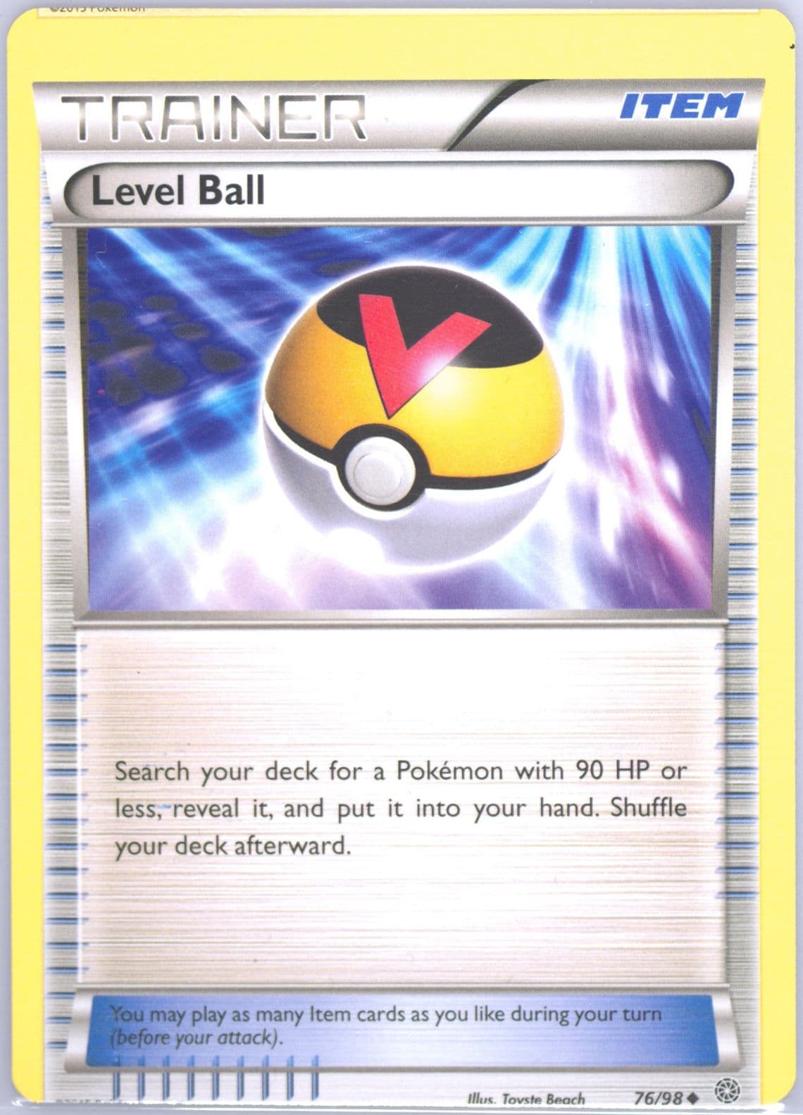 Level Ball (76) 2015 Pokemon XY Ancient Origins
