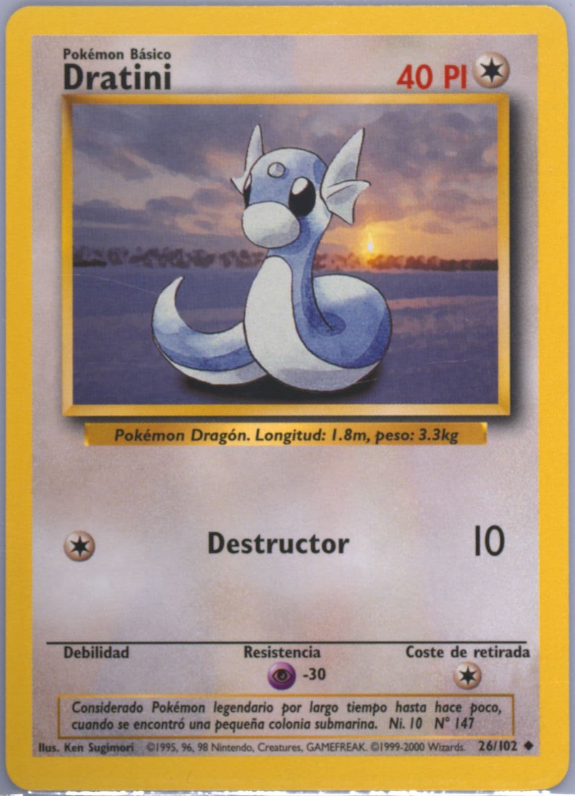 Dratini (26) 1999 Pokemon Spanish