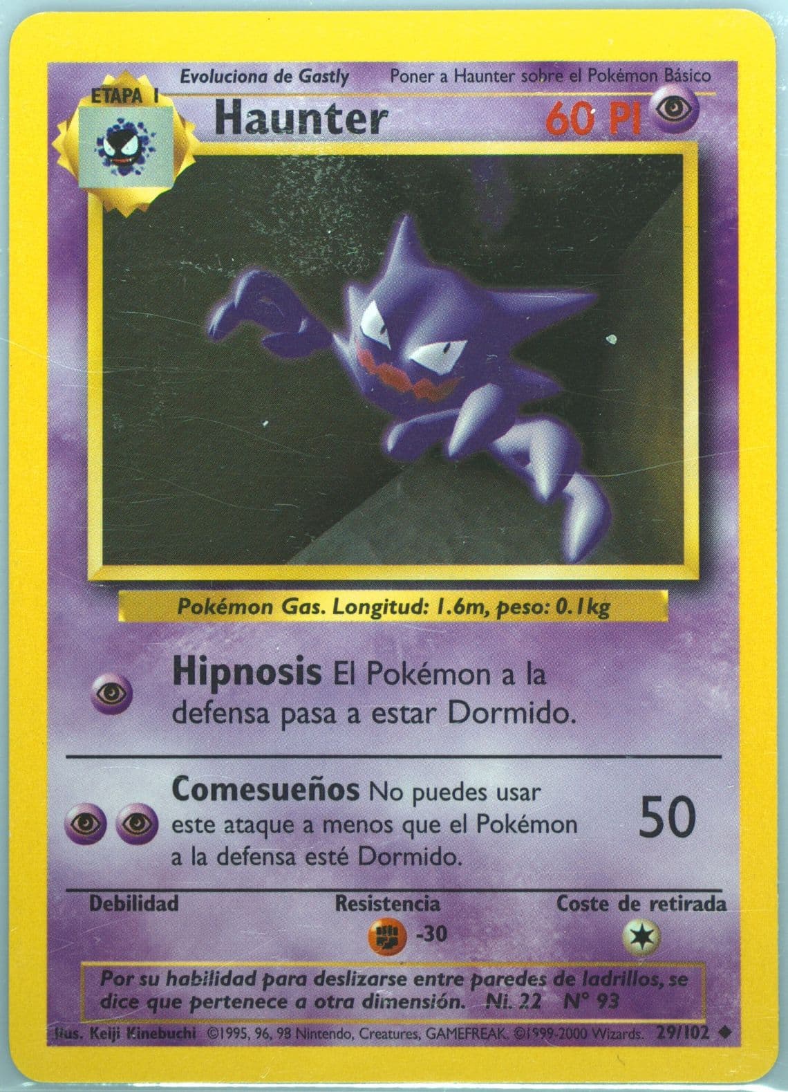 Haunter (29) 1999 Pokemon Spanish