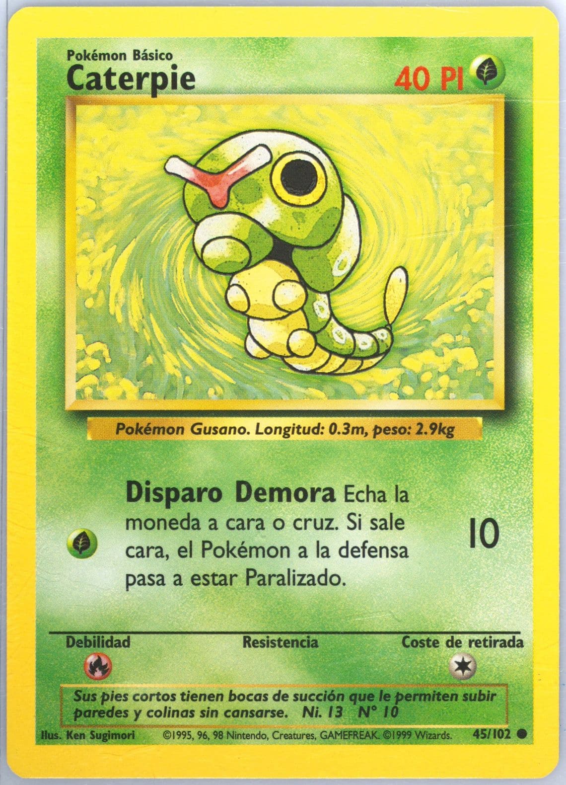 Caterpie (45) 1999 Pokemon Spanish