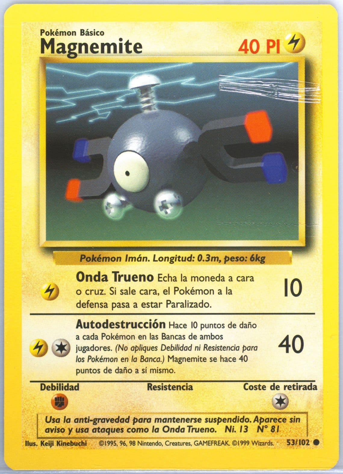 Magnemite (53) 1999 Pokemon Spanish