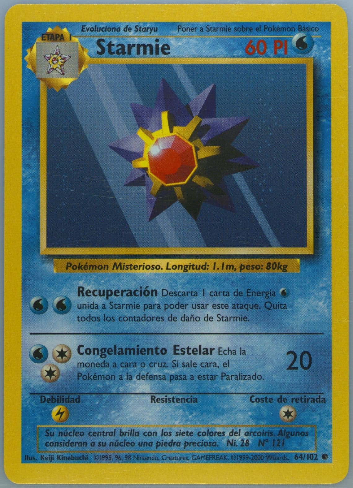 Starmie (64) 1999 Pokemon Spanish