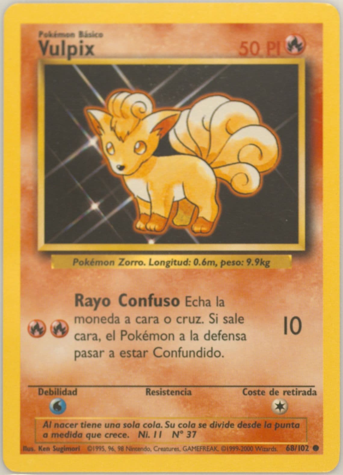 Vulpix (68) 1999 Pokemon Spanish