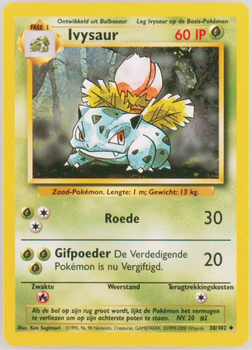 Ivysaur (30) 1999 Pokemon Dutch