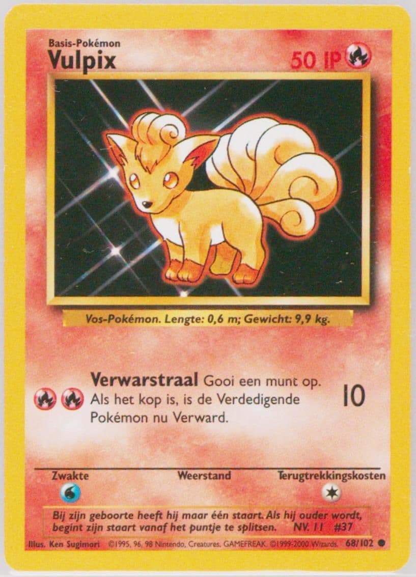Vulpix (68) 1999 Pokemon Dutch