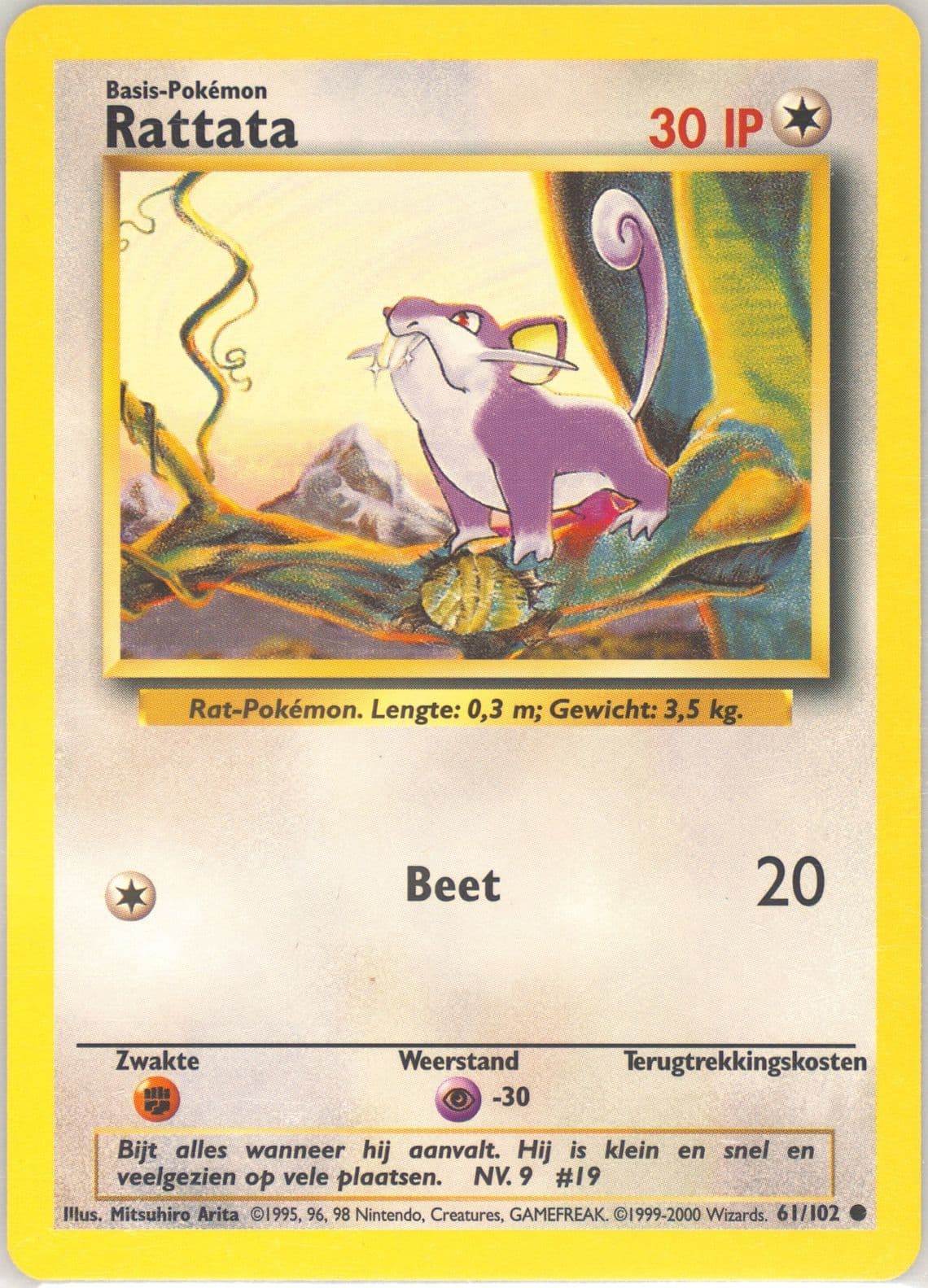 Rattata (61) 1999 Pokemon Dutch
