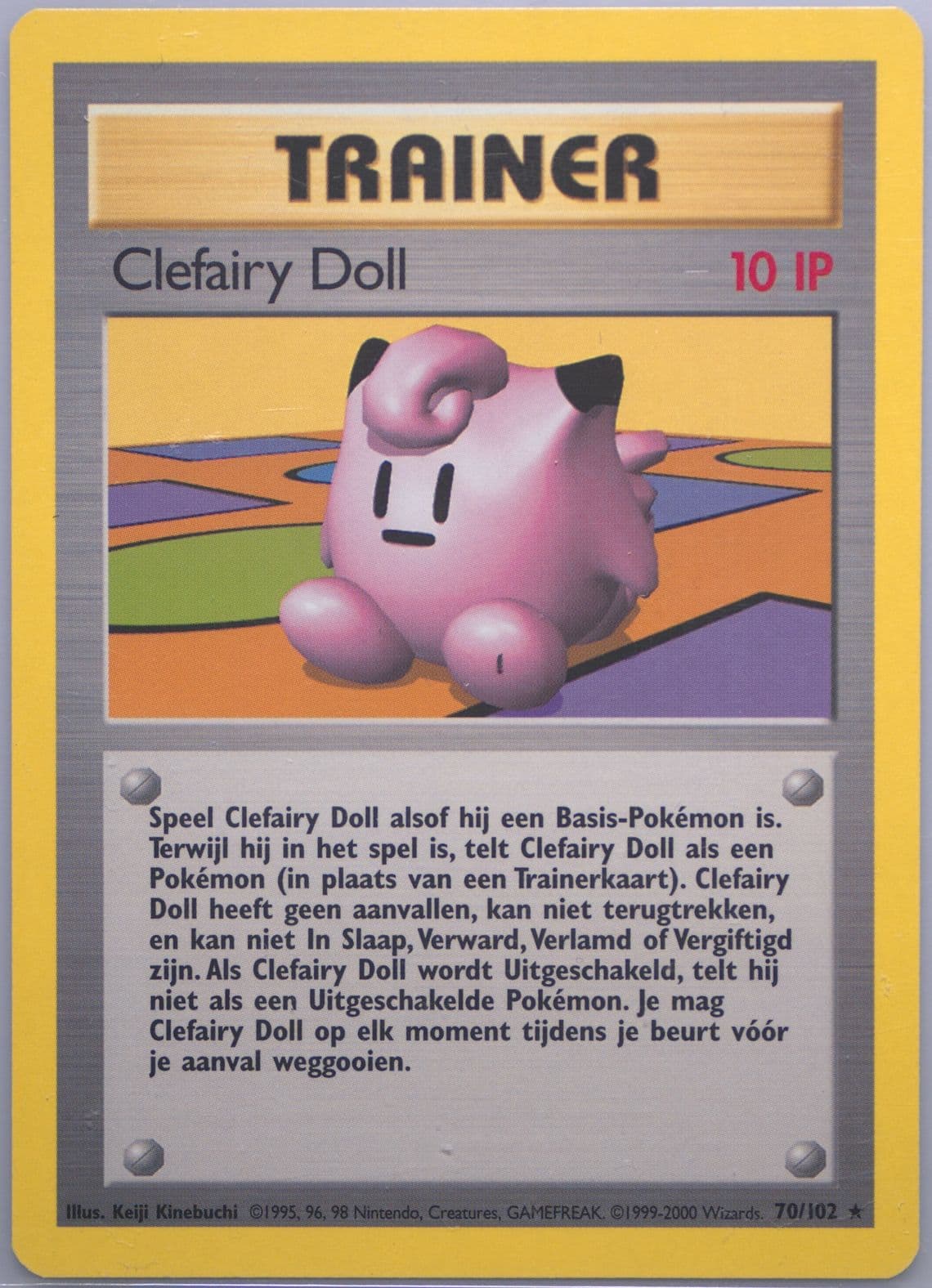 Clefairy Doll (70) 1999 Pokemon Dutch
