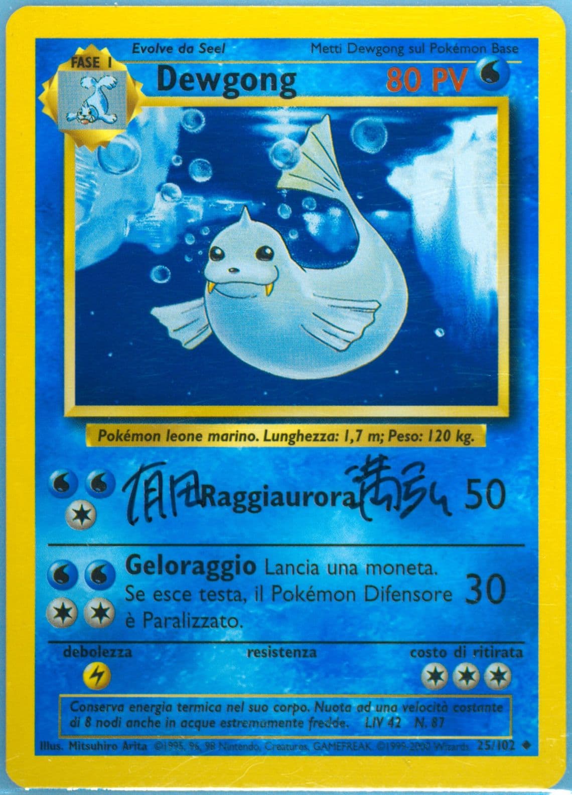 Dewgong Italian (25) 2000 Pokemon Game
