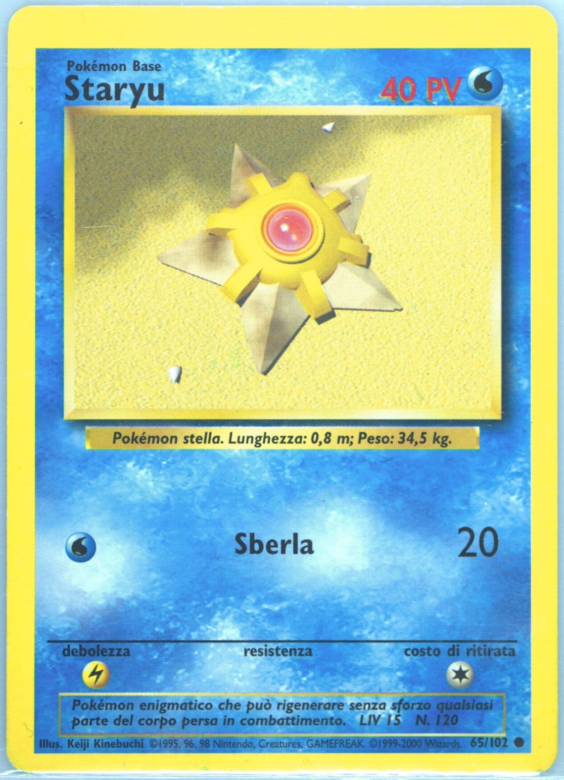 Staryu Italian (65) 2000 Pokemon Game