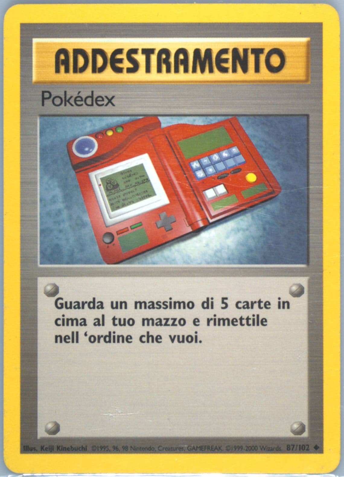 Pokedex Italian (87) 2000 Pokemon Game
