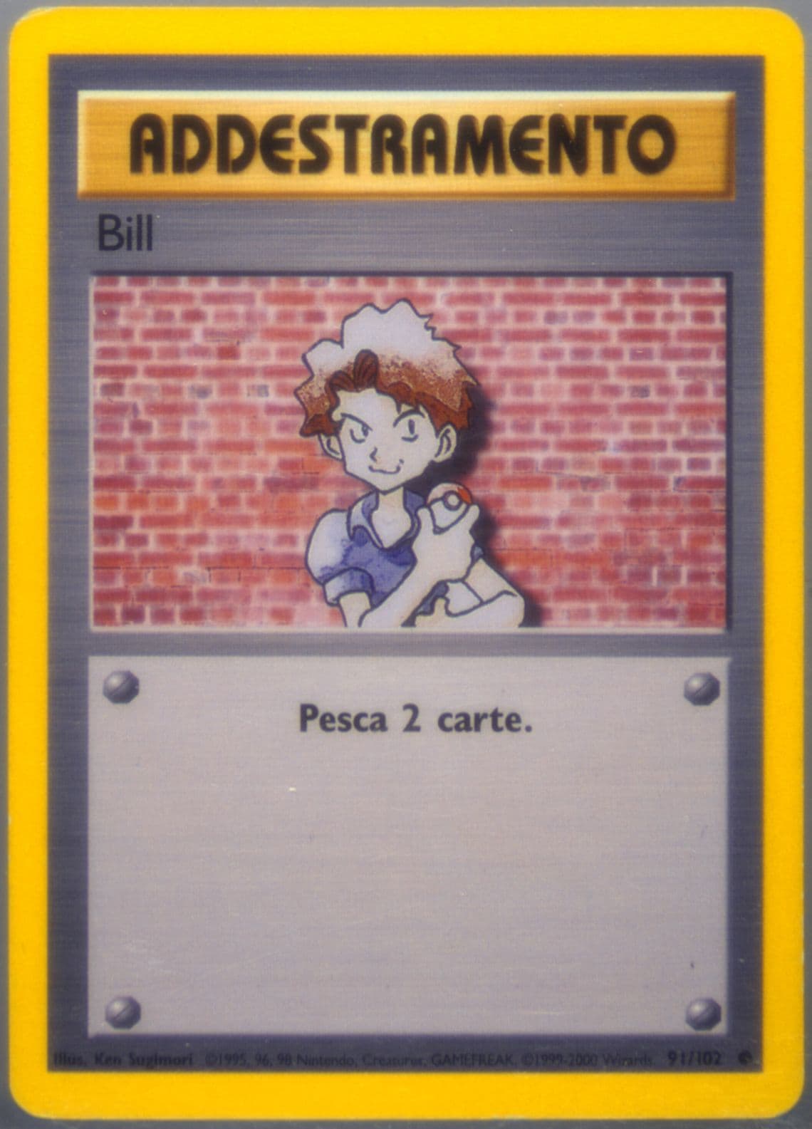 Bill Italian (91) 2000 Pokemon Game