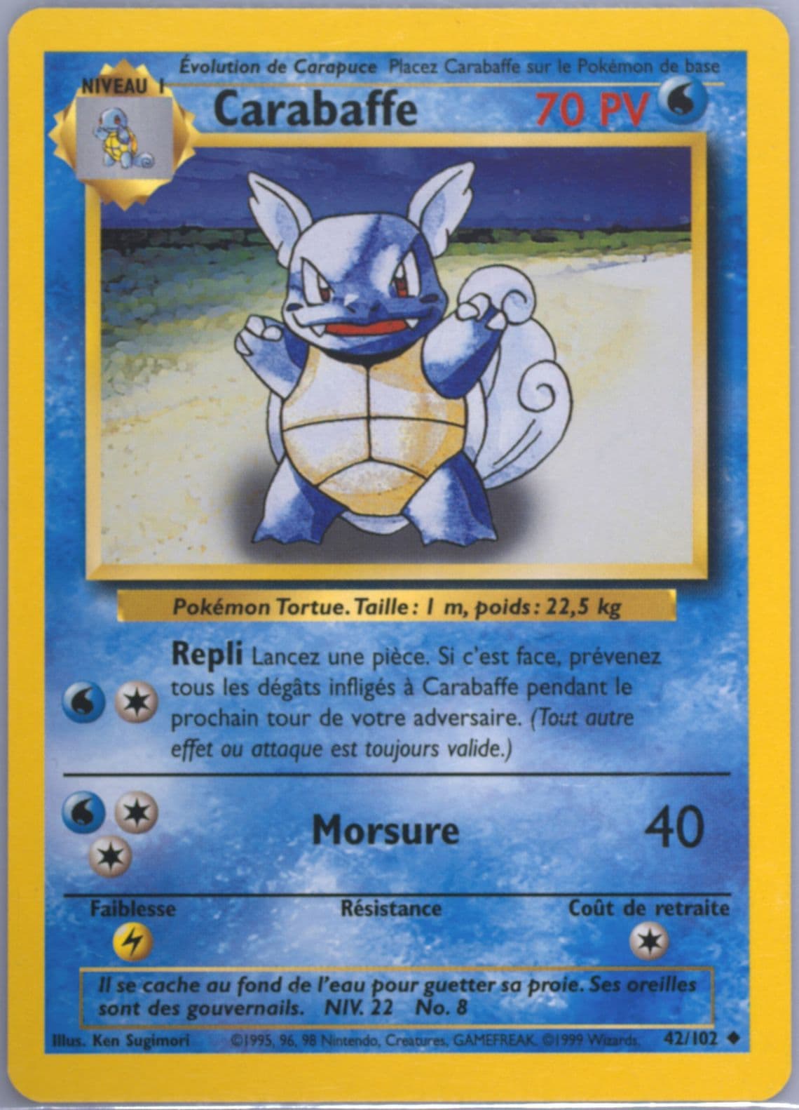 Carabaffe (42) 1999 Pokemon French